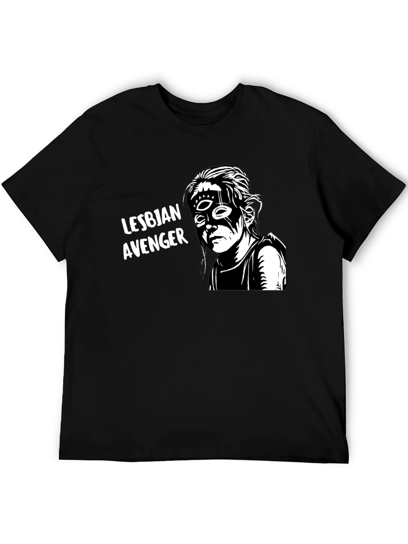 Lesbian Avenger Graphic Tee - Unisex Black Shirt