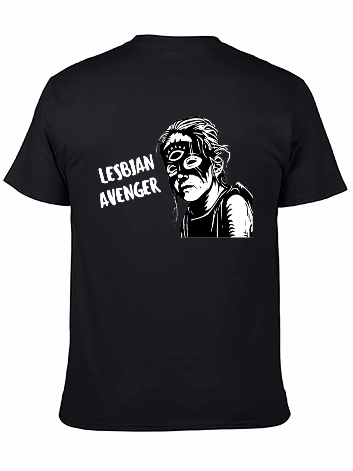 Lesbian Avenger Graphic Tee - Unisex Black Shirt
