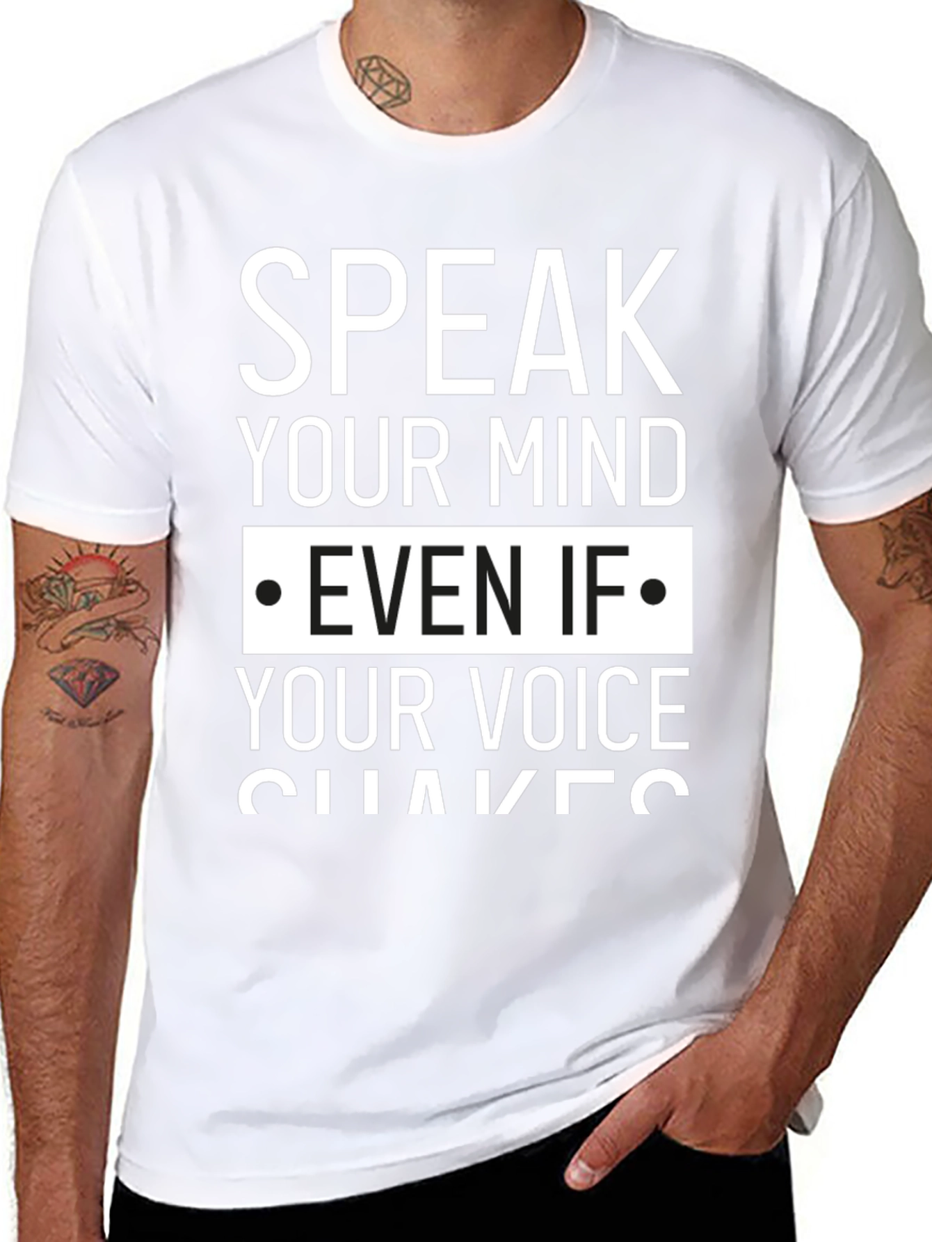 Speak Your Mind Graphic Tee - Empowering Message Shirt