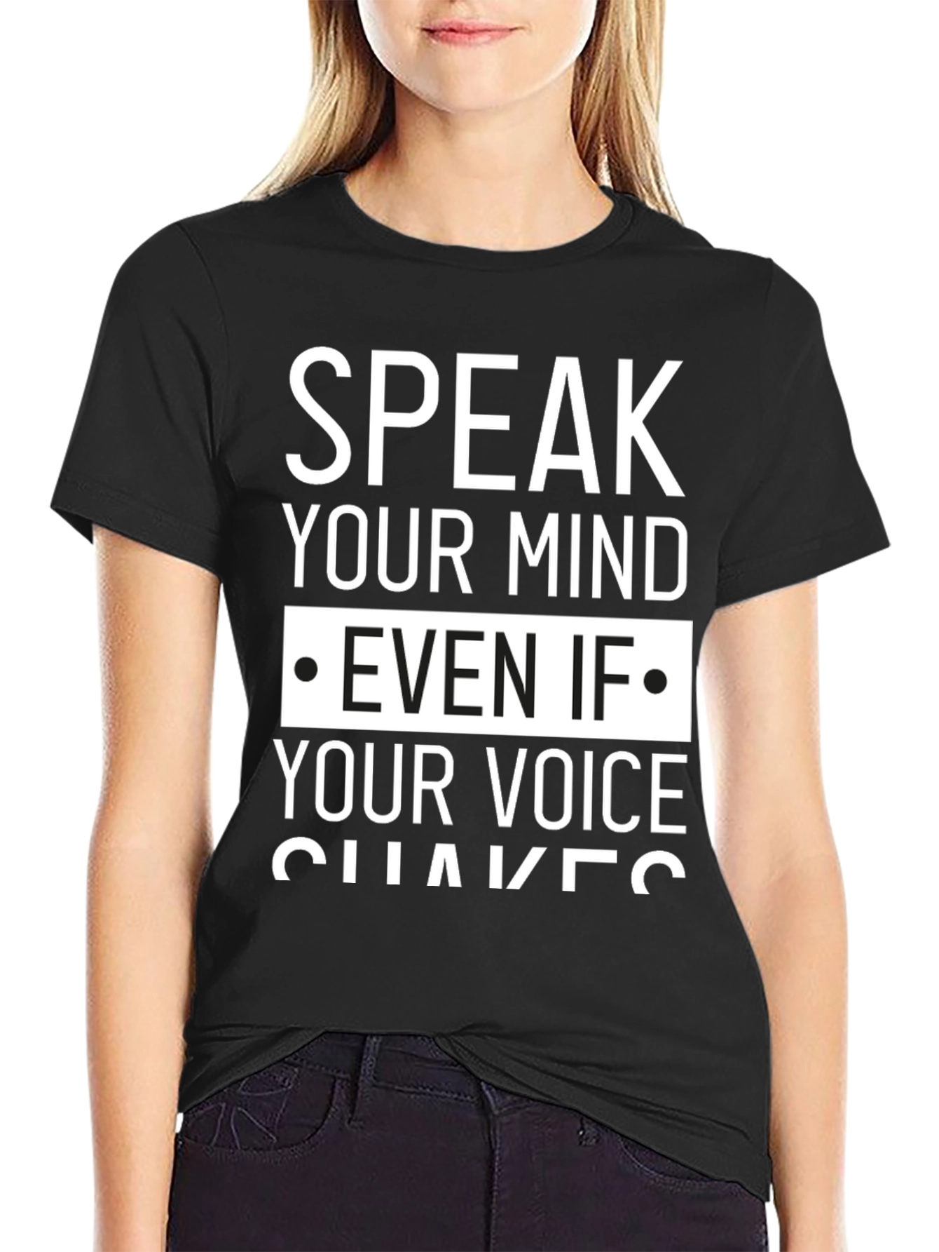 Speak Your Mind Graphic Tee - Empowering Message Shirt