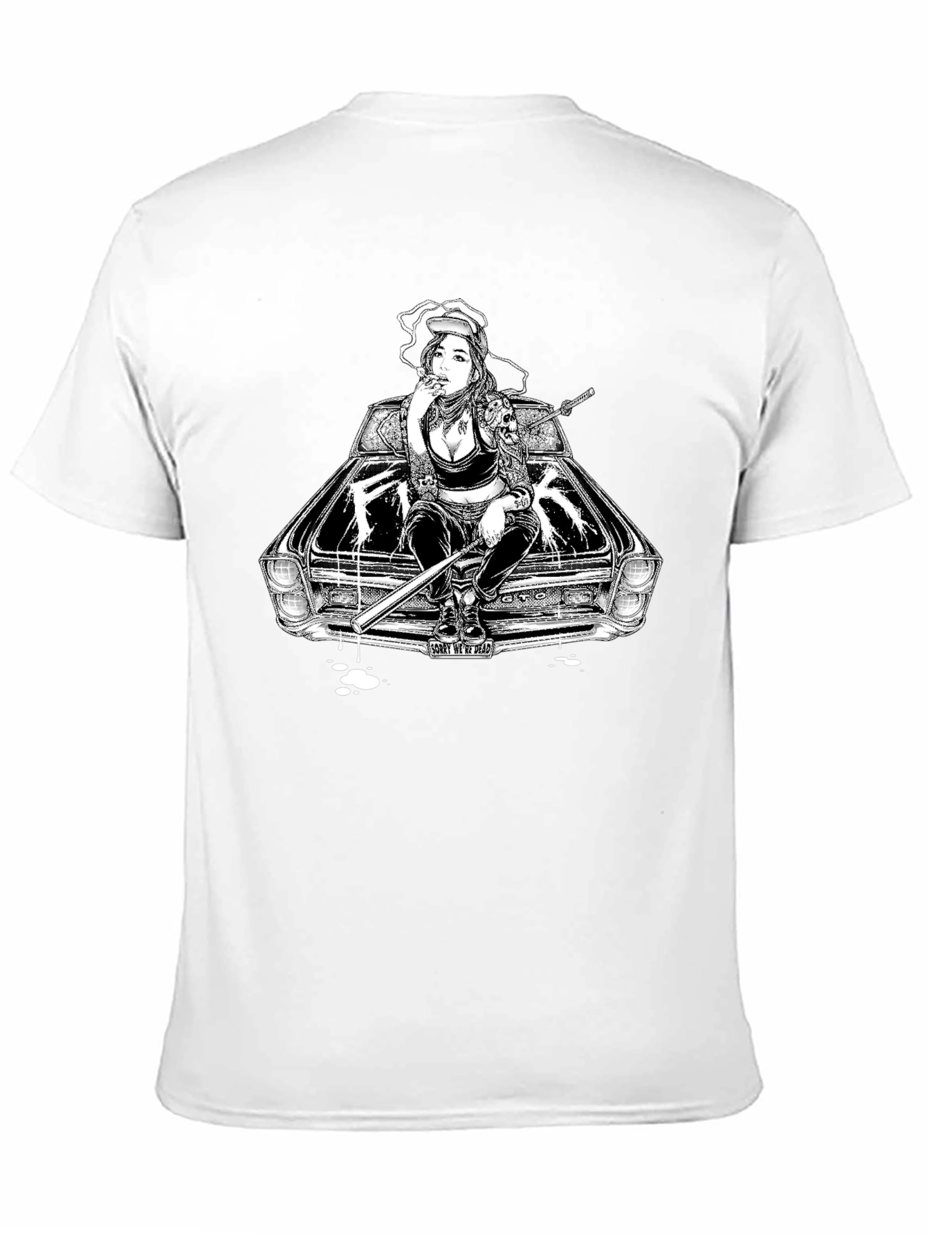 GTO Girl Graphic T-Shirt - Black