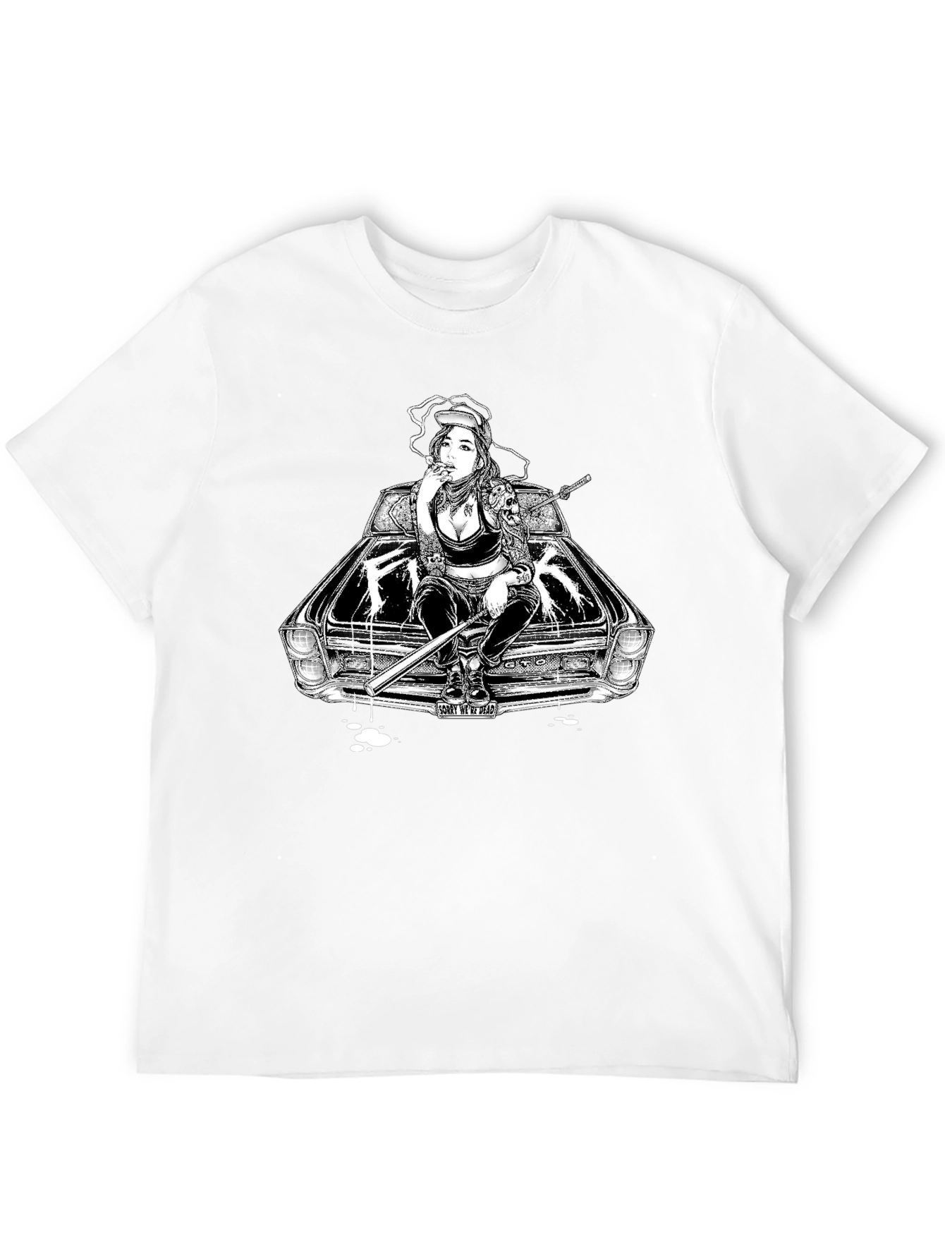 GTO Girl Graphic T-Shirt - Black