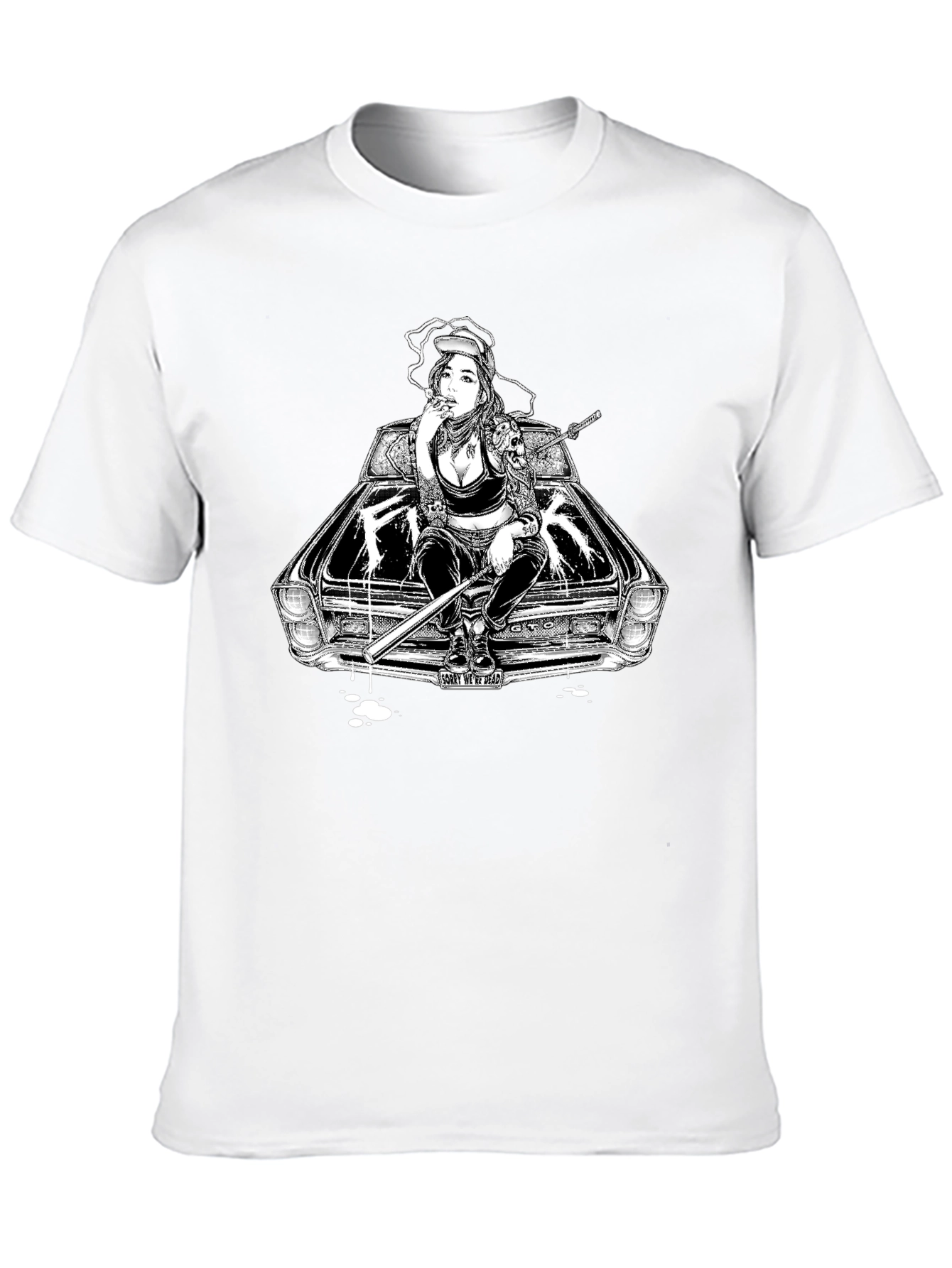 GTO Girl Graphic T-Shirt - Black