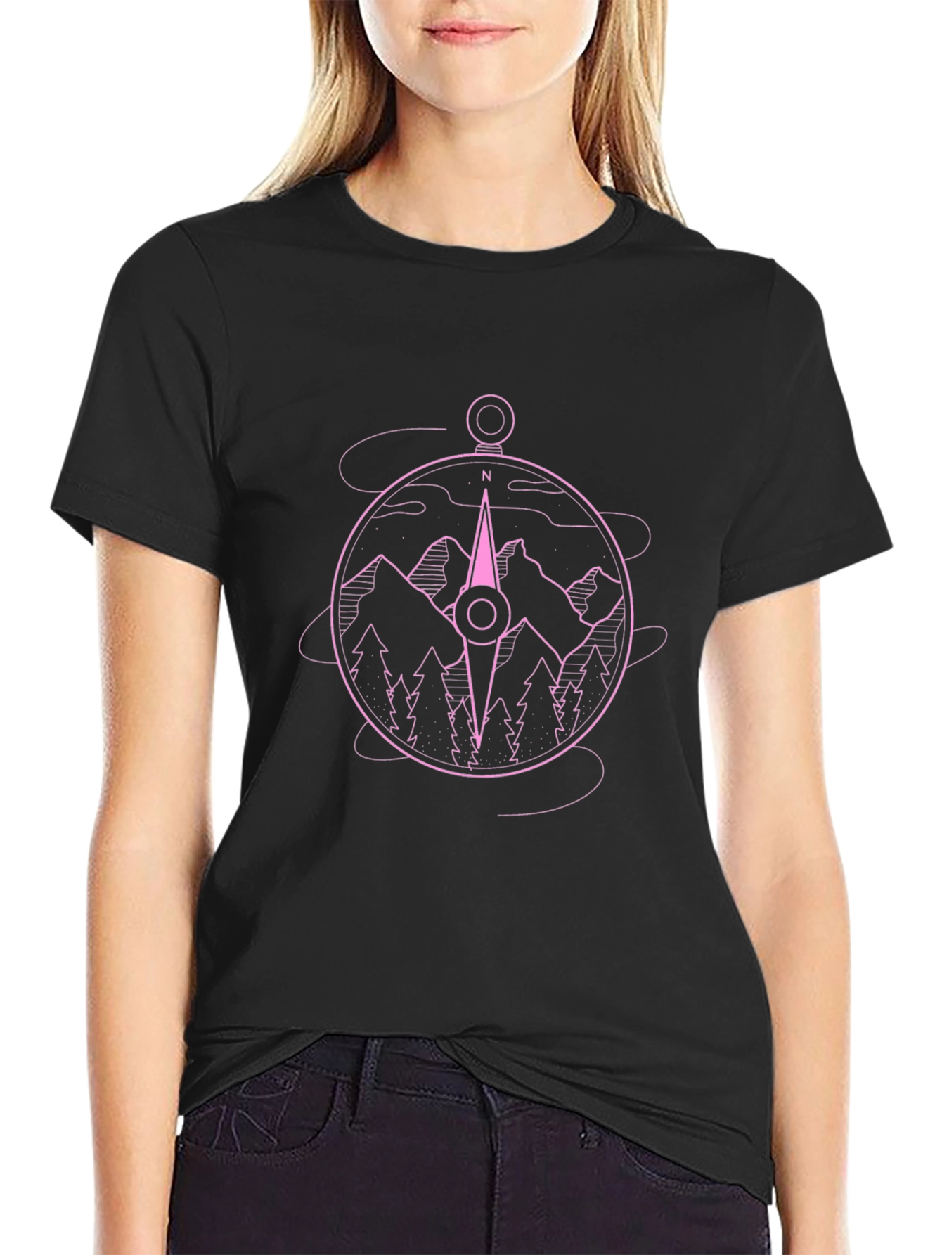 Compass Mountain Graphic T-Shirt