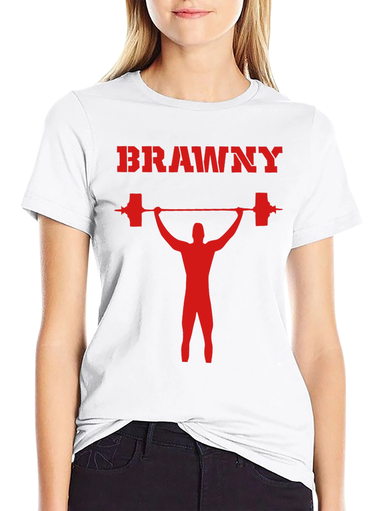 BRAWNY Weightlifting T-Shirt - Black Gym Tee