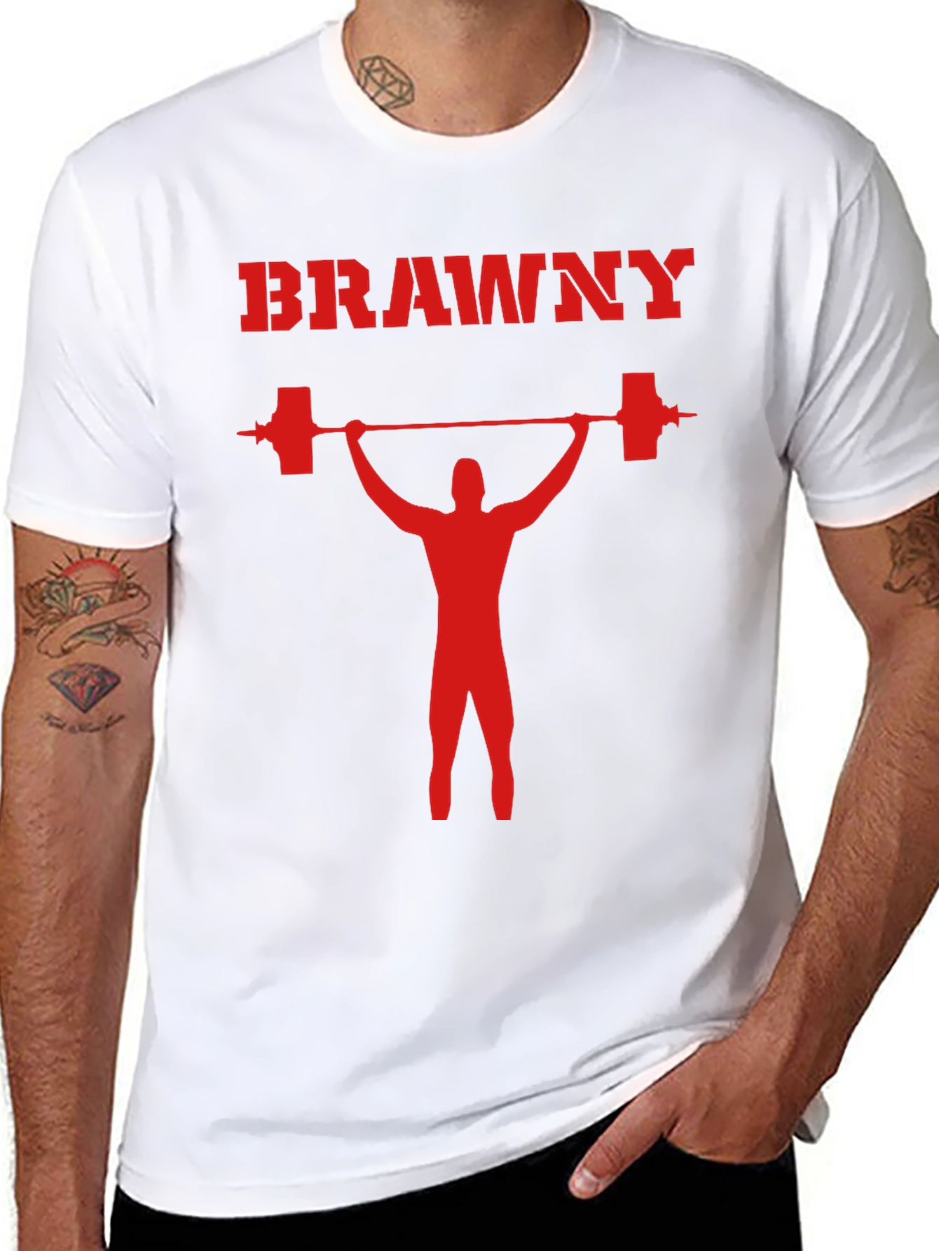 BRAWNY Weightlifting T-Shirt - Black Gym Tee