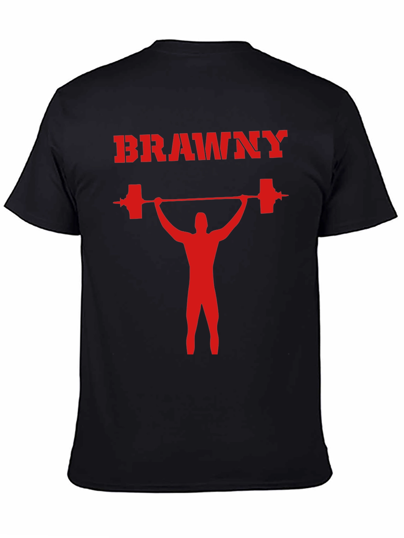 BRAWNY Weightlifting T-Shirt - Black Gym Tee