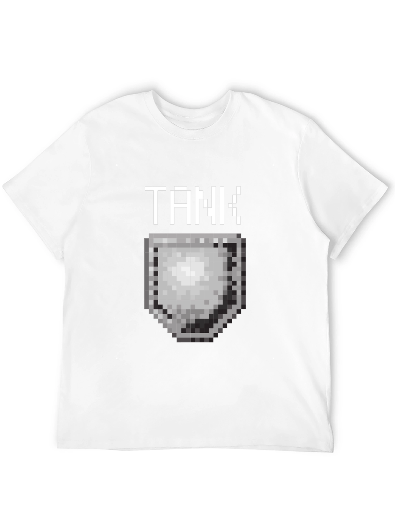 Tank Pixel Art Black T-Shirt