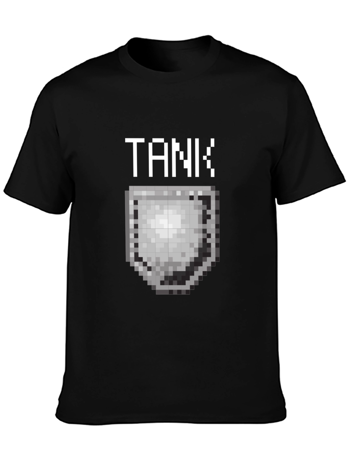 Tank Pixel Art Black T-Shirt