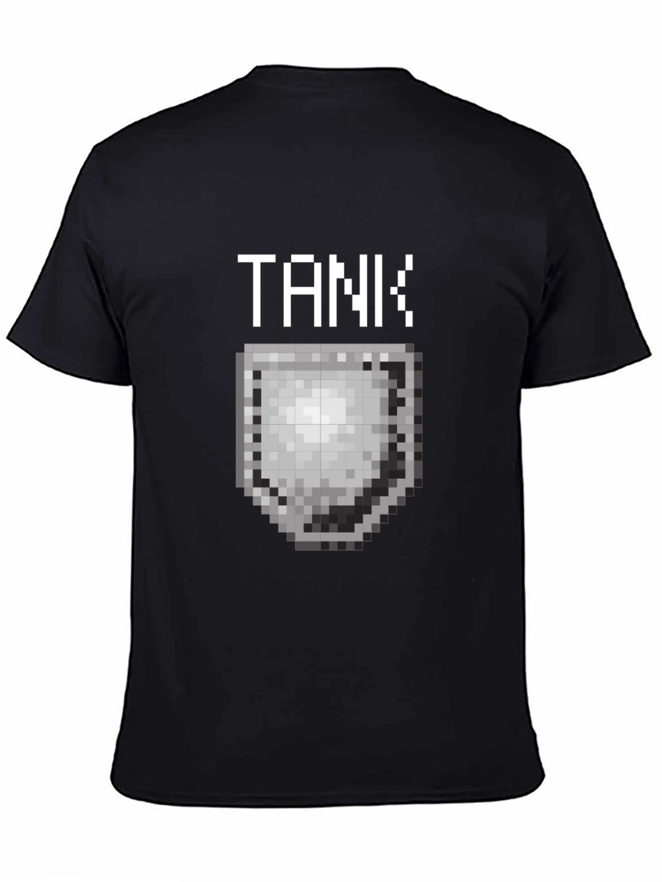 Tank Pixel Art Black T-Shirt