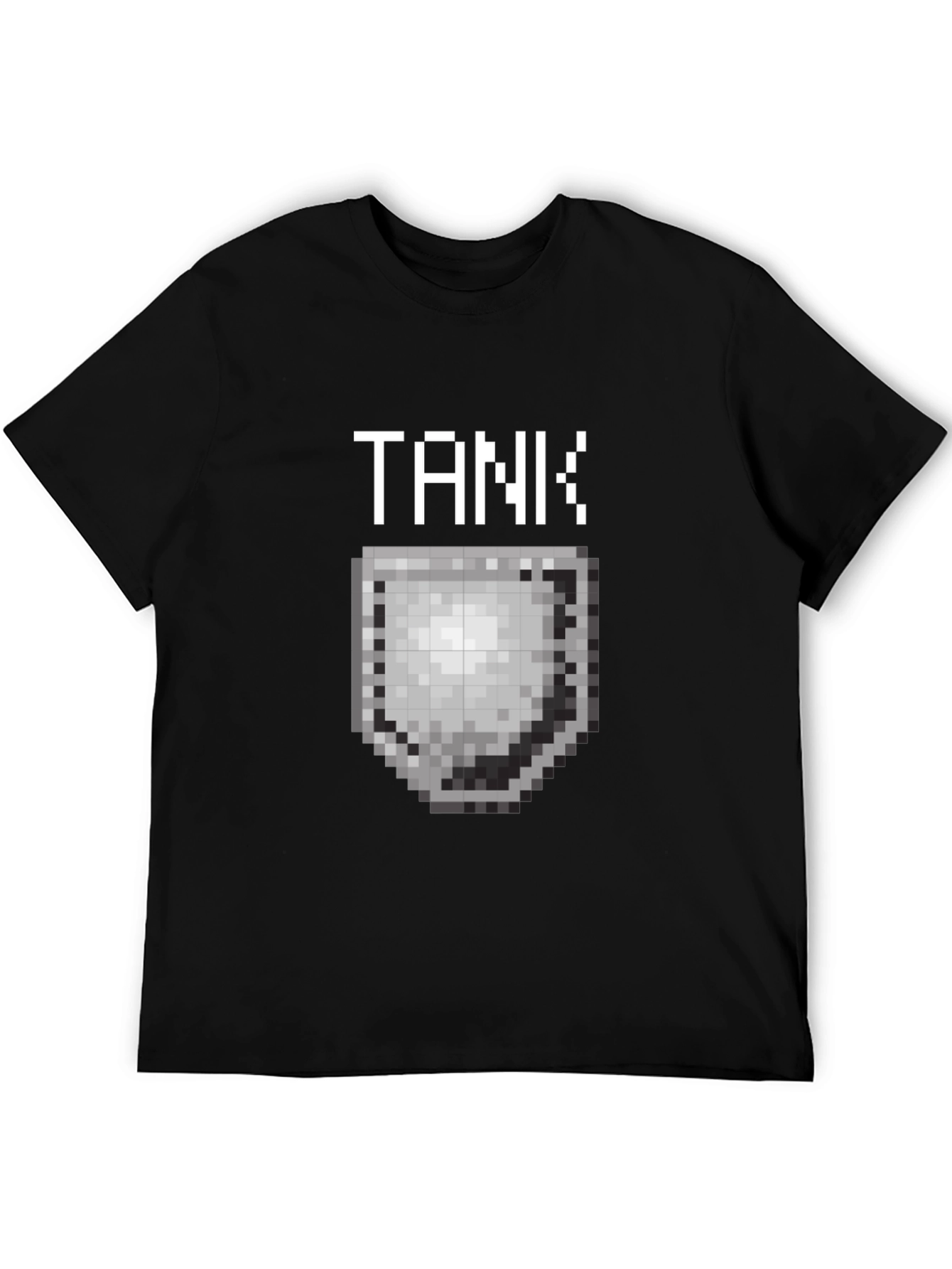 Tank Pixel Art Black T-Shirt