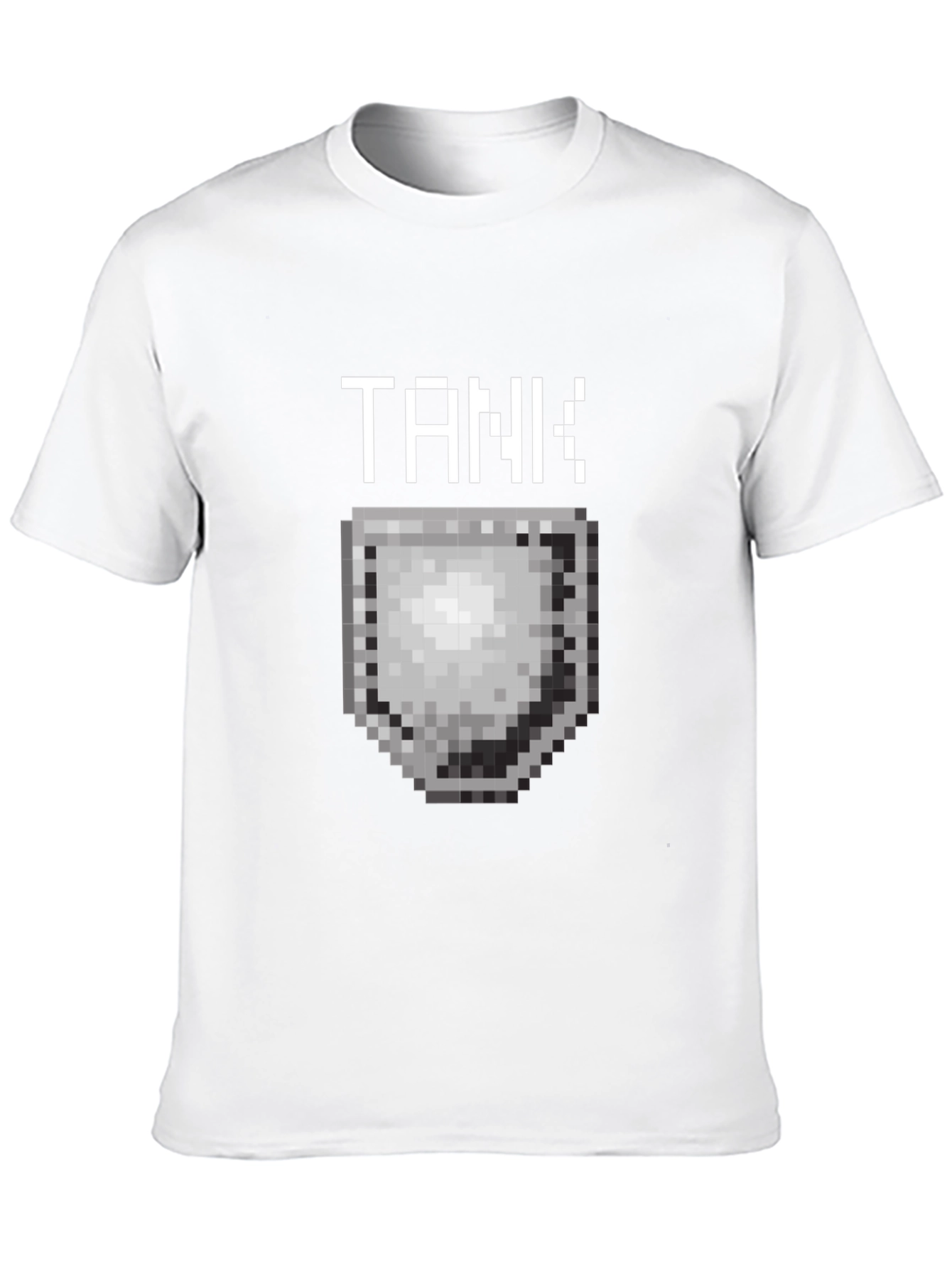 Tank Pixel Art Black T-Shirt