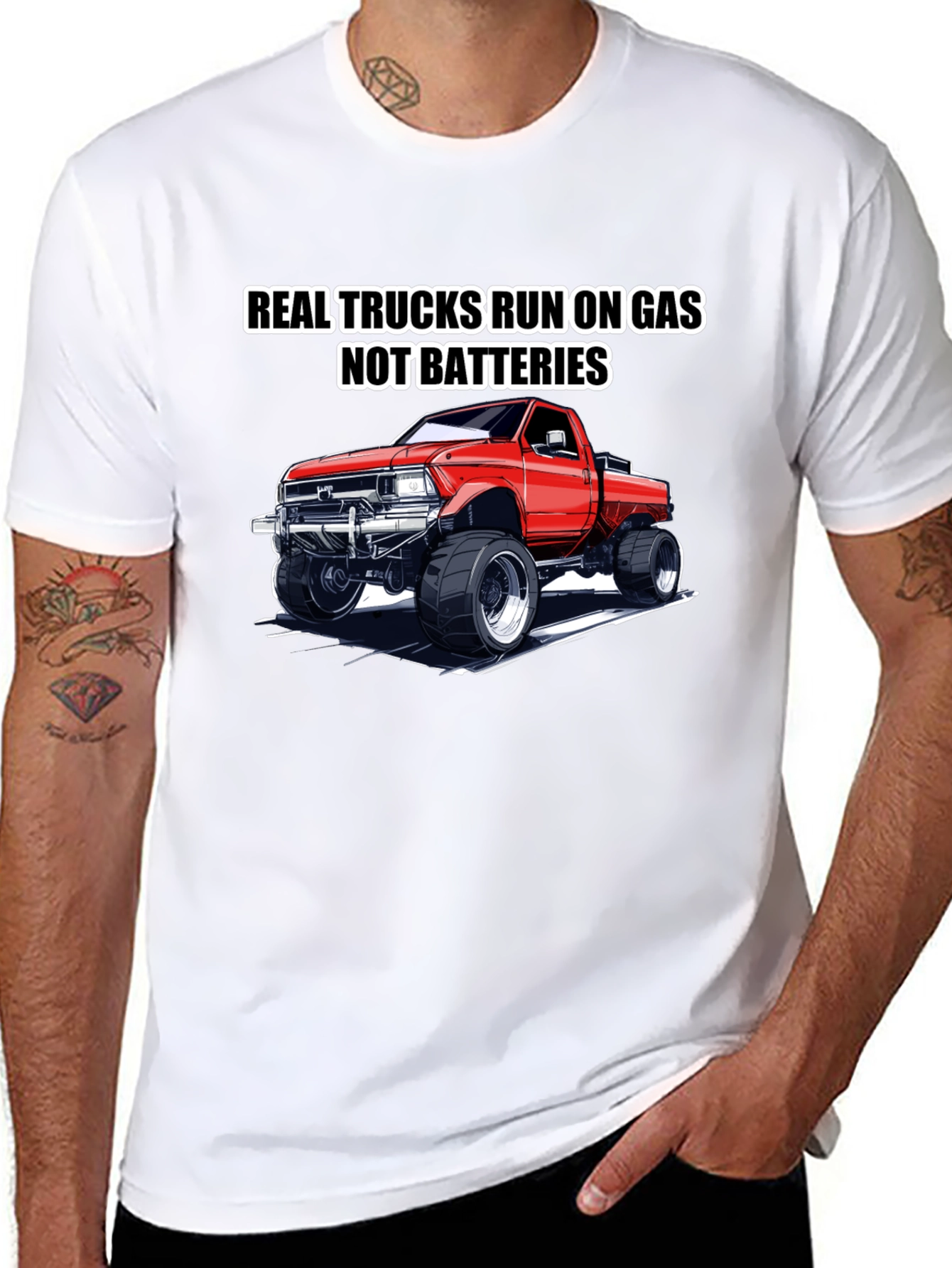 Real Trucks Run on Gas T-Shirt