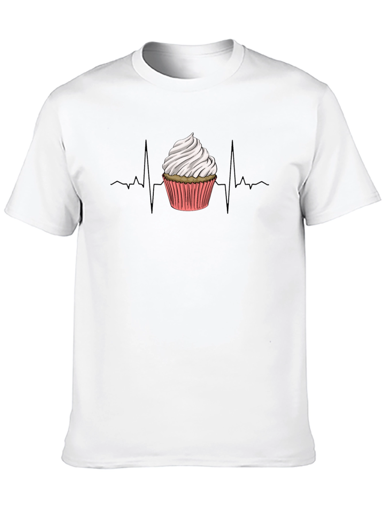 Cupcake Heartbeat Graphic Tee