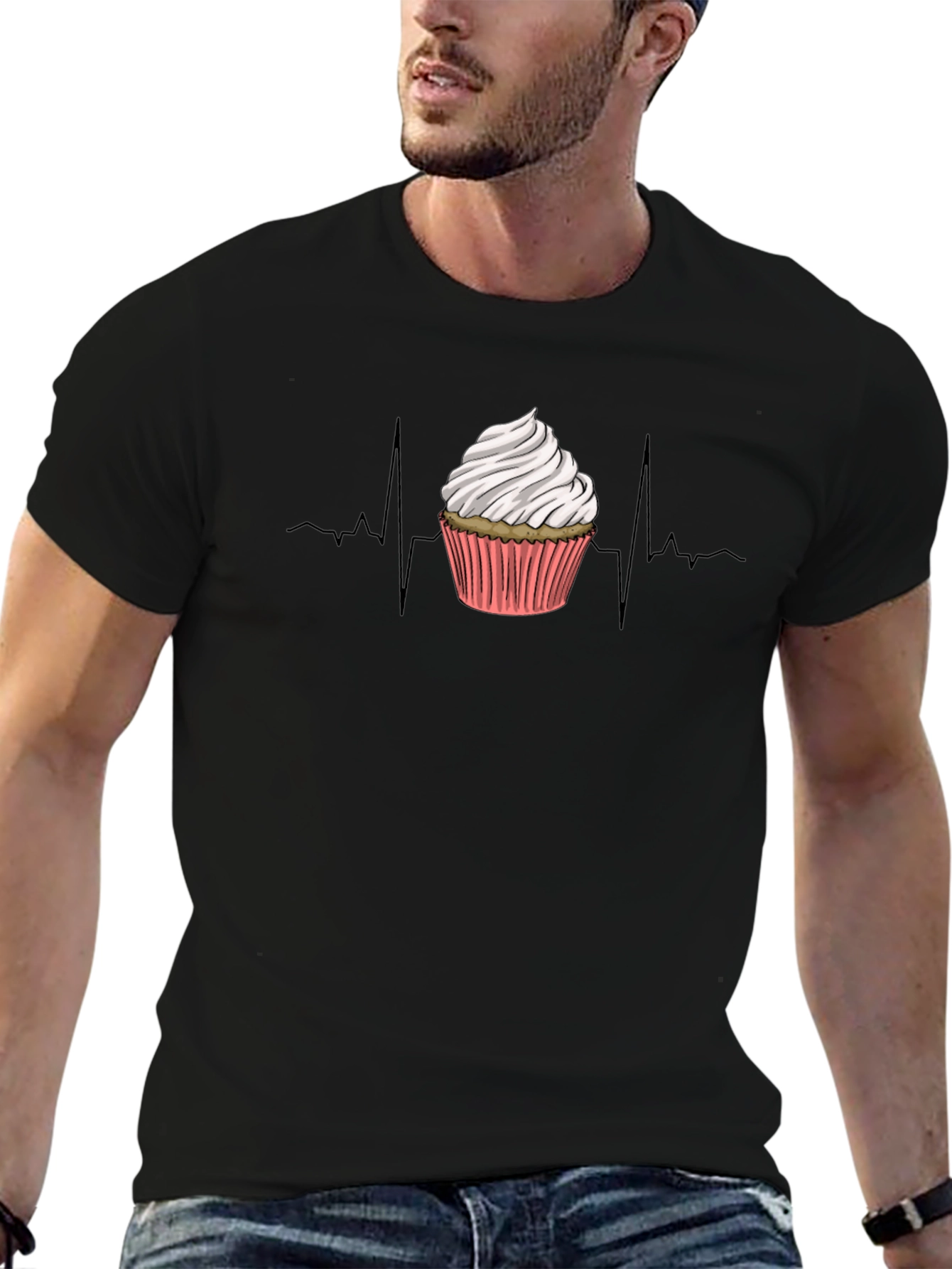 Cupcake Heartbeat Graphic Tee