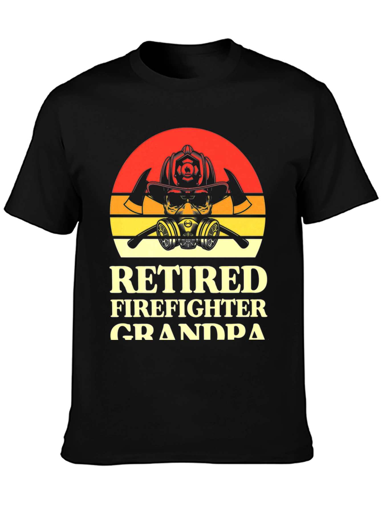 Retired Firefighter Grandpa Graphic T-Shirt