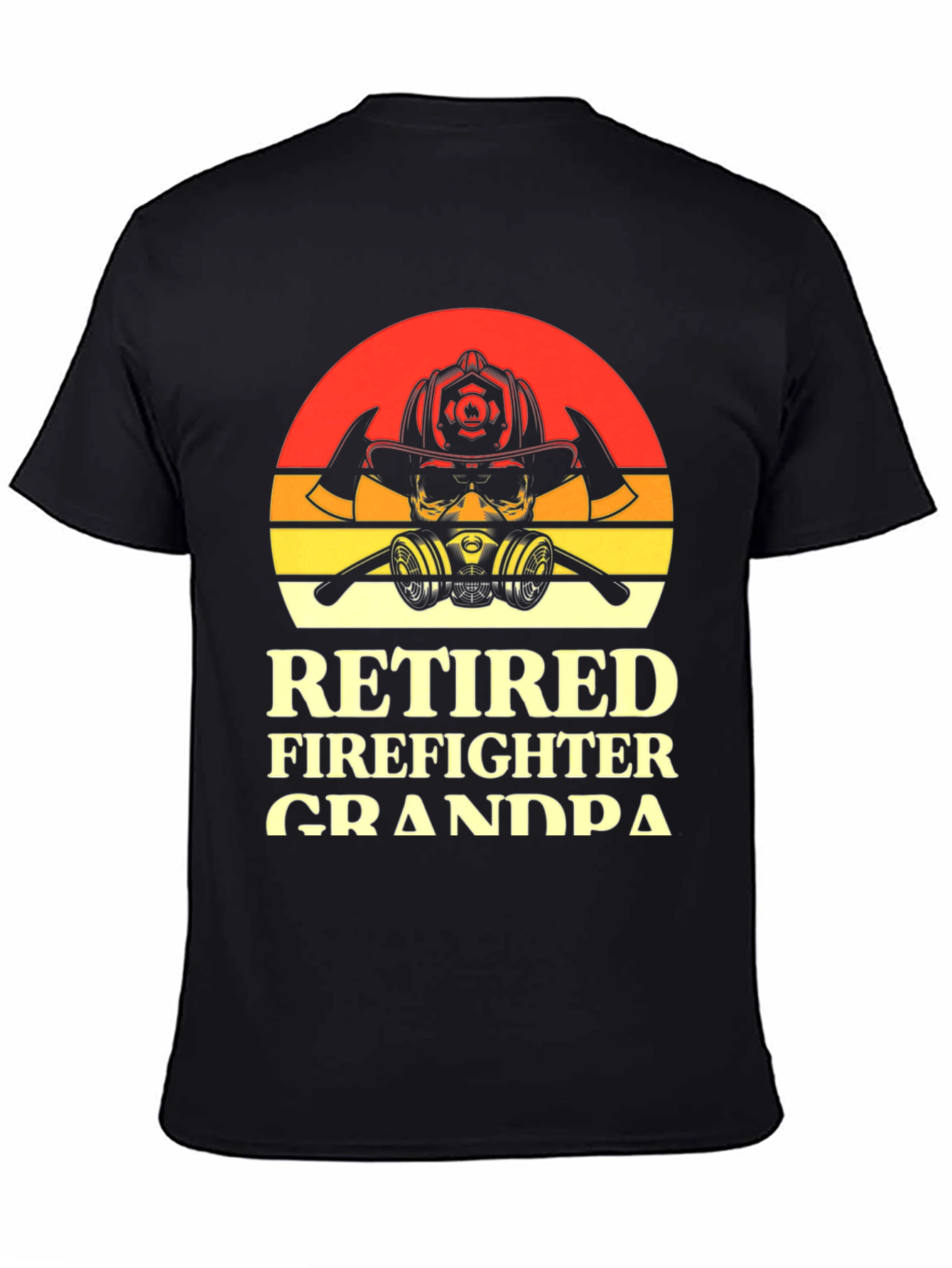 Retired Firefighter Grandpa Graphic T-Shirt