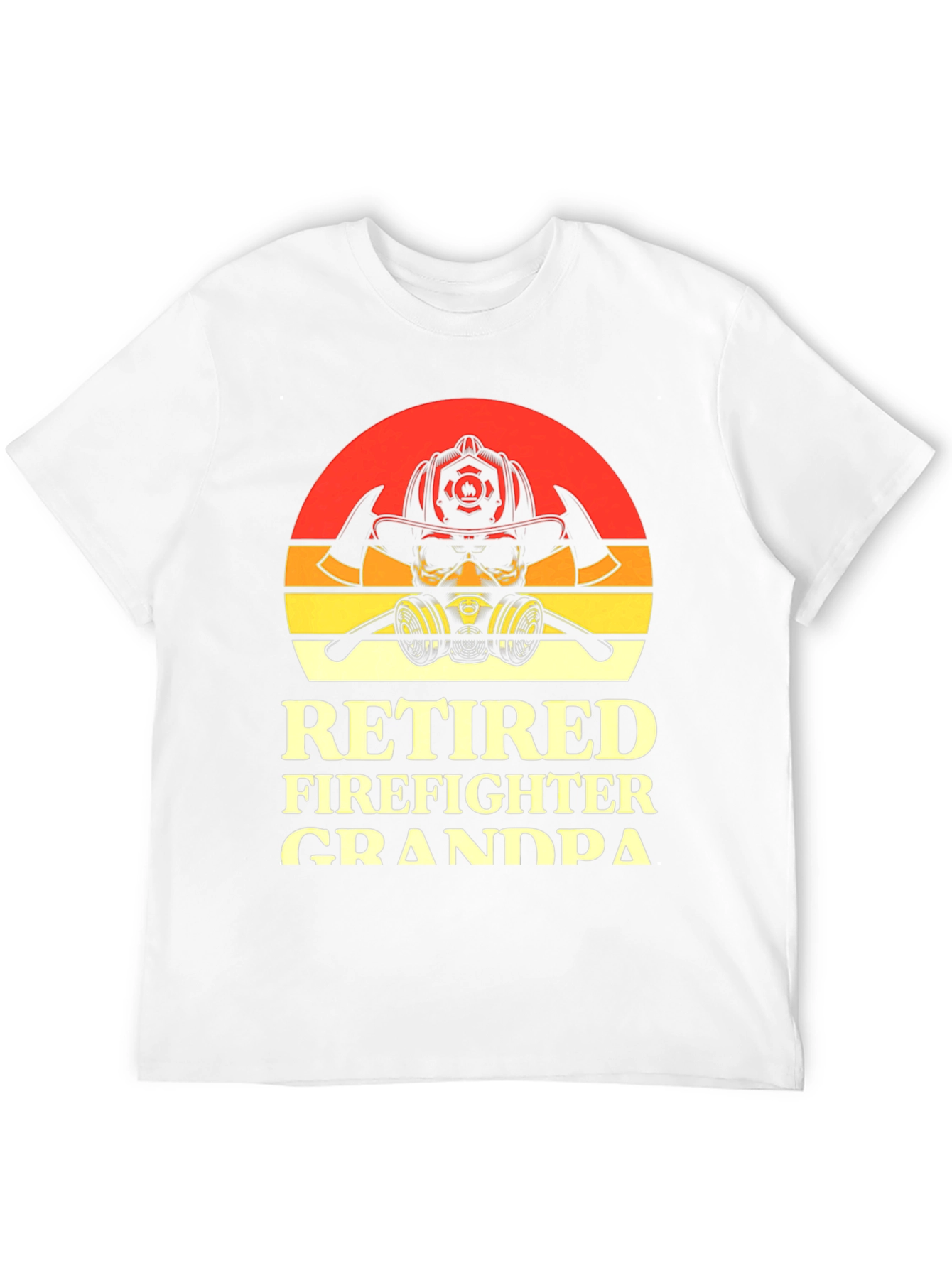 Retired Firefighter Grandpa Graphic T-Shirt