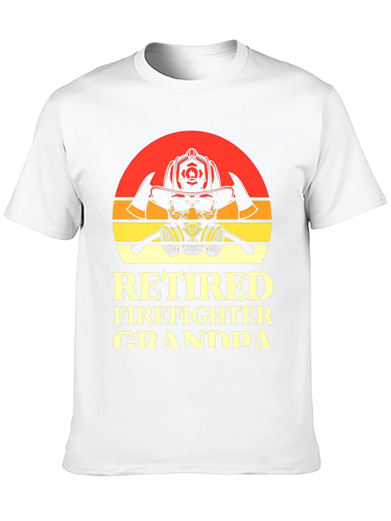 Retired Firefighter Grandpa Graphic T-Shirt