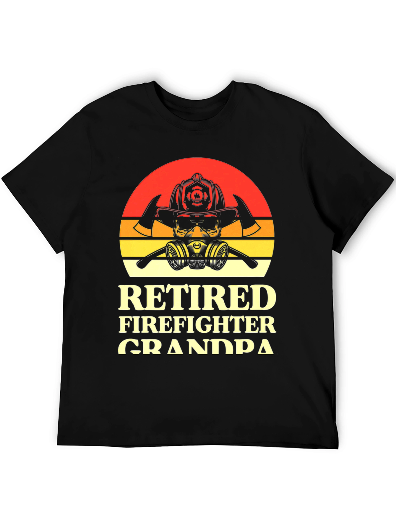 Retired Firefighter Grandpa Graphic T-Shirt