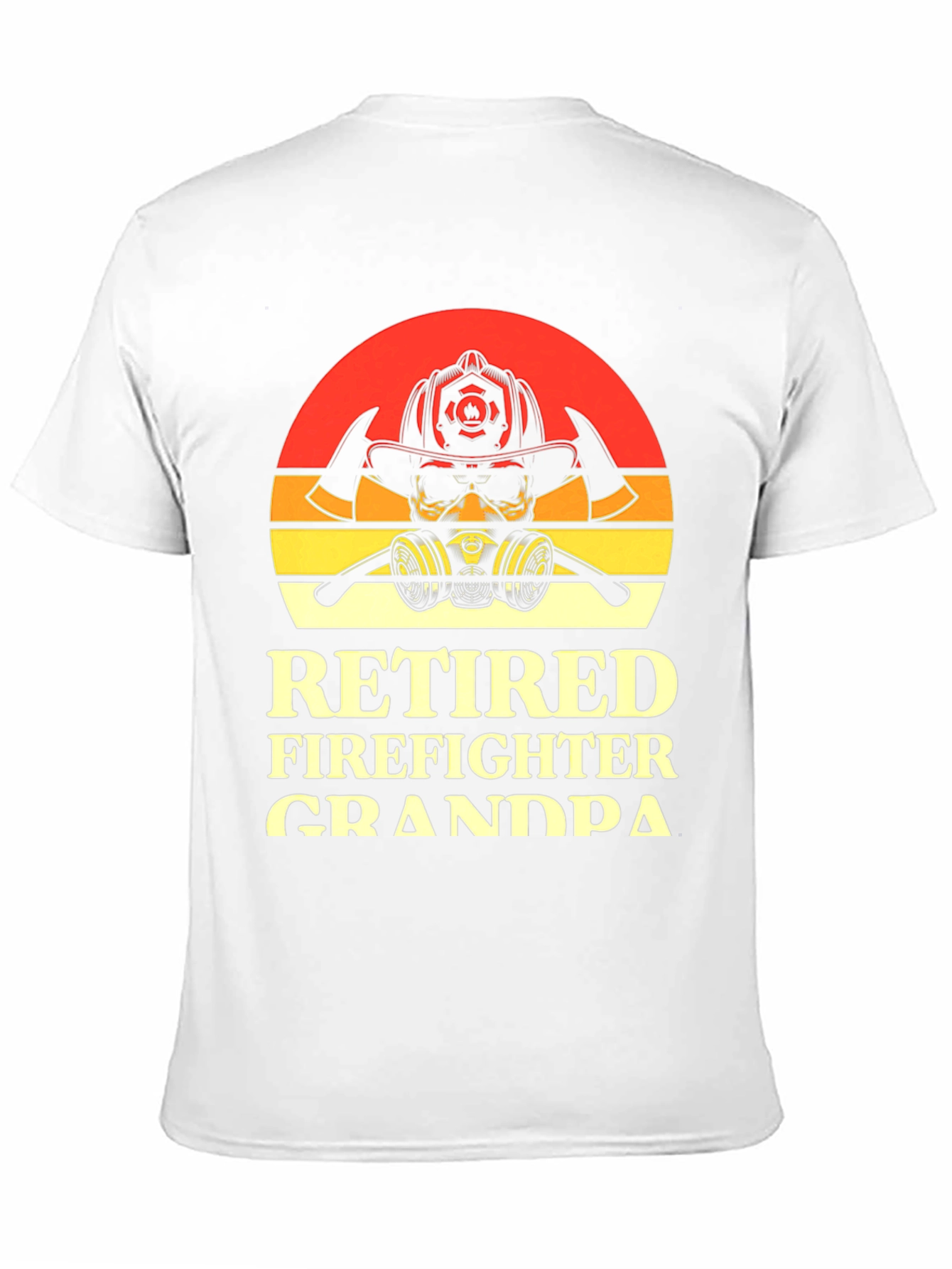 Retired Firefighter Grandpa Graphic T-Shirt