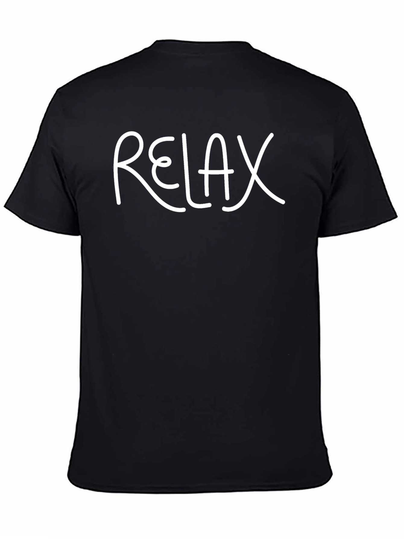 Relax Slogan T-Shirt - Casual Comfort