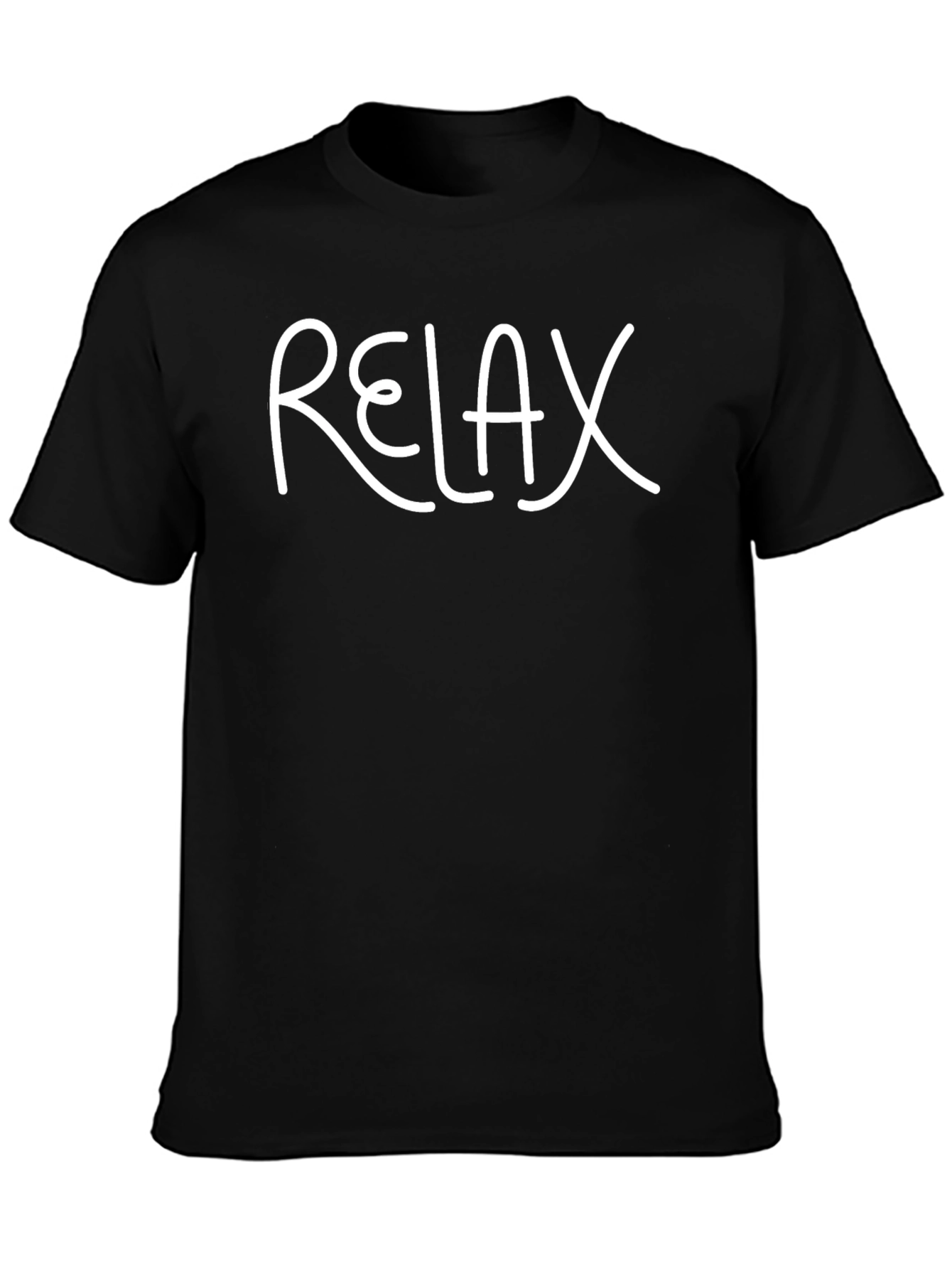 Relax Slogan T-Shirt - Casual Comfort
