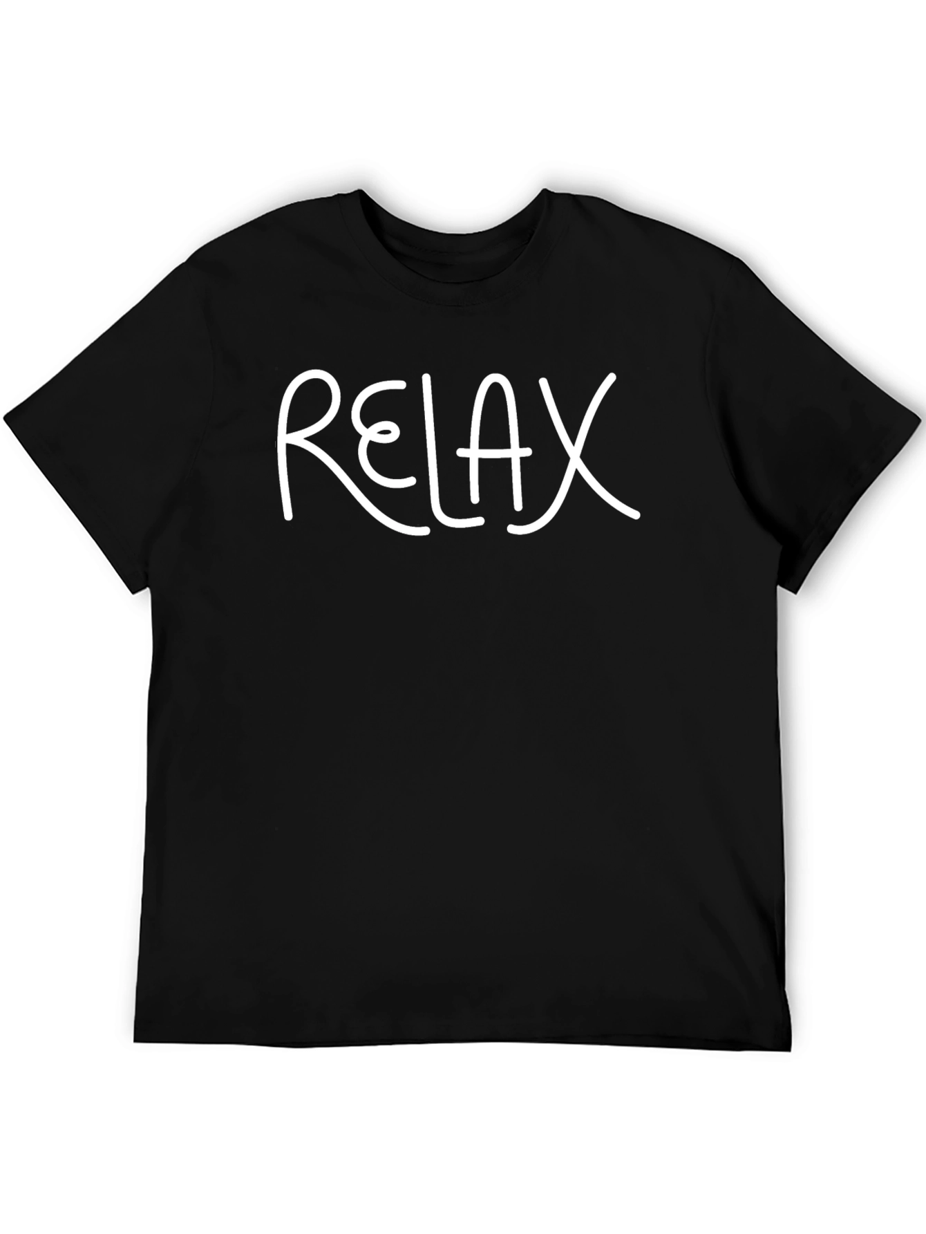 Relax Slogan T-Shirt - Casual Comfort