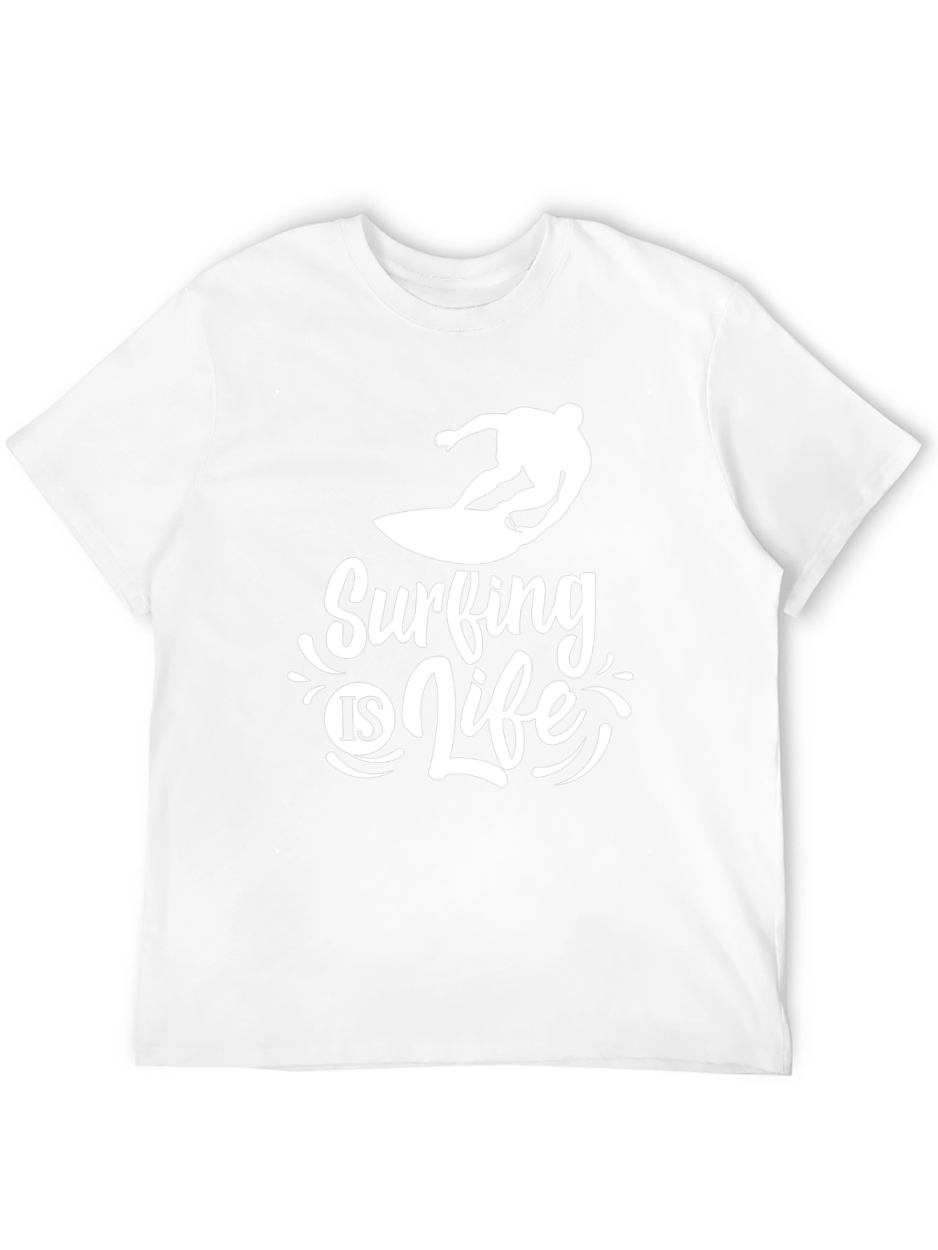 Surfing is Life Tee - Black Graphic T-Shirt