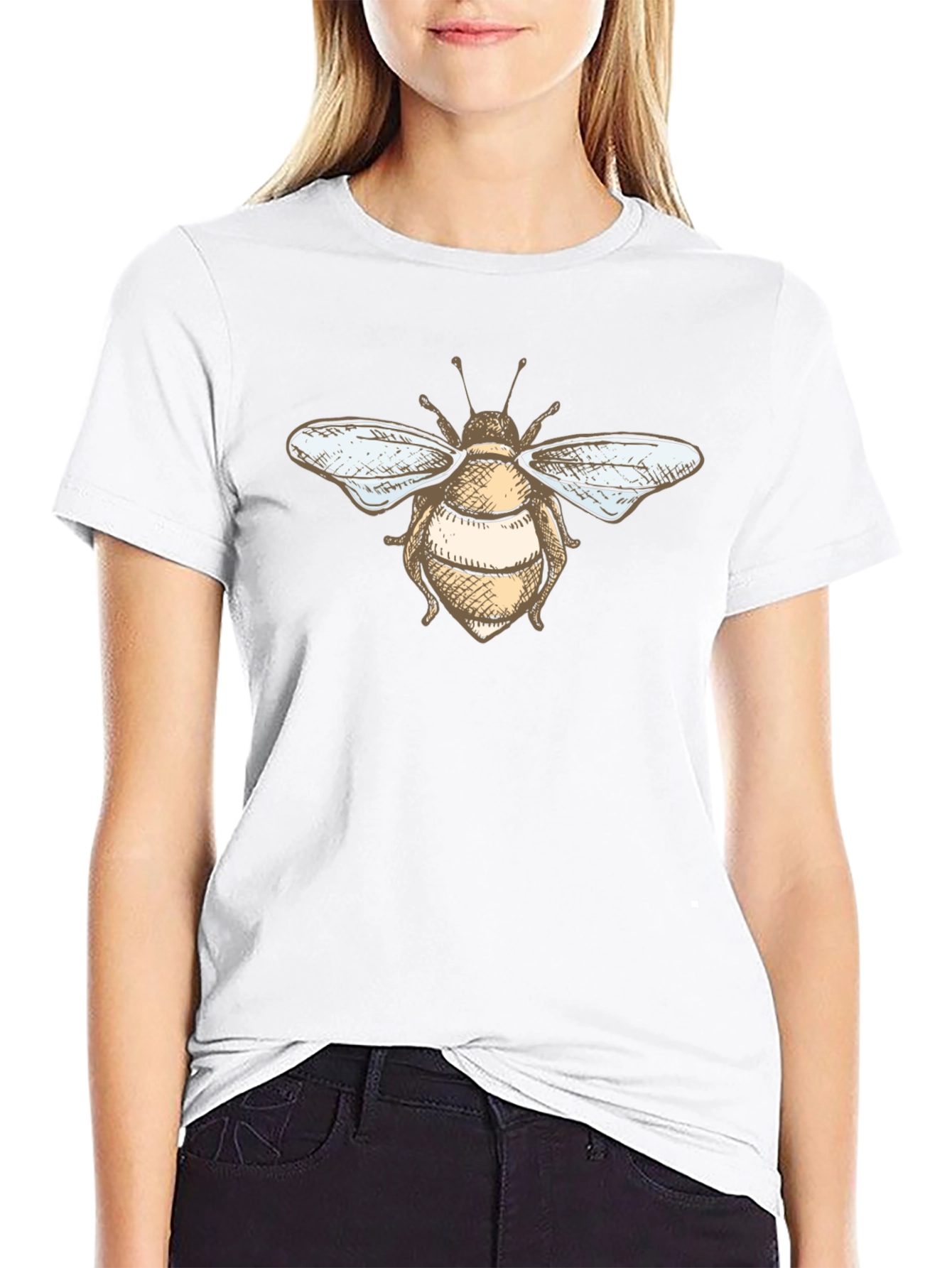 Bee Graphic Black T-Shirt