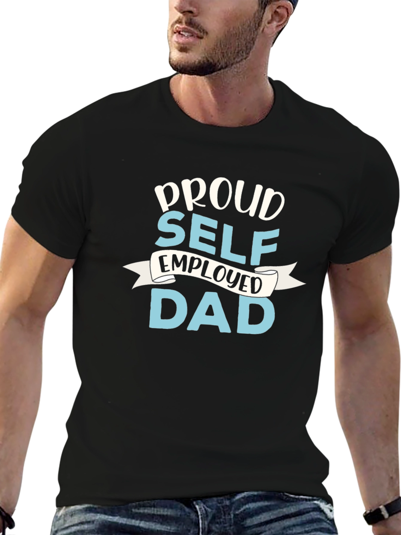 Proud Self-Employed Dad Graphic T-Shirt