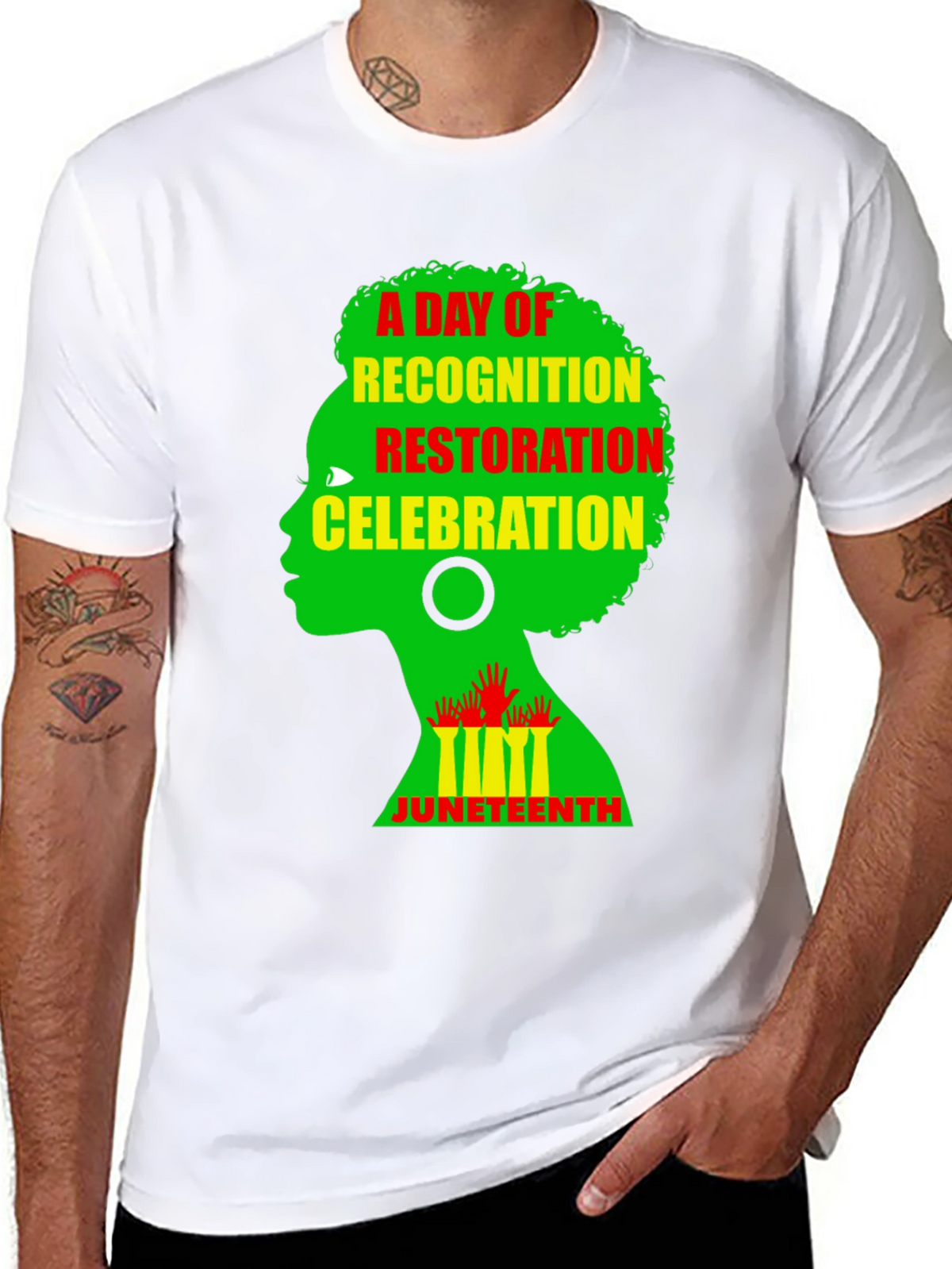 Juneteenth Celebration T-Shirt: Recognition Restoration Freedom
