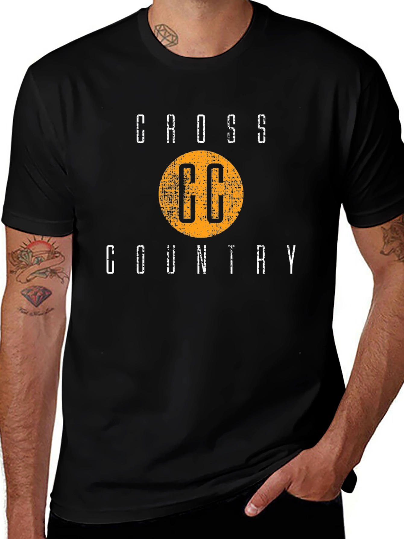 Cross Country CC Graphic T-Shirt - Black