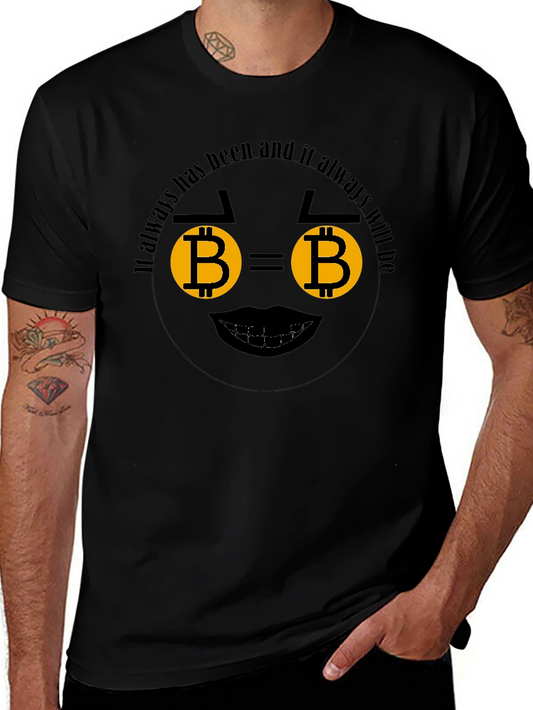 Bitcoin Always Black T-Shirt Crypto BTC Cryptocurrency