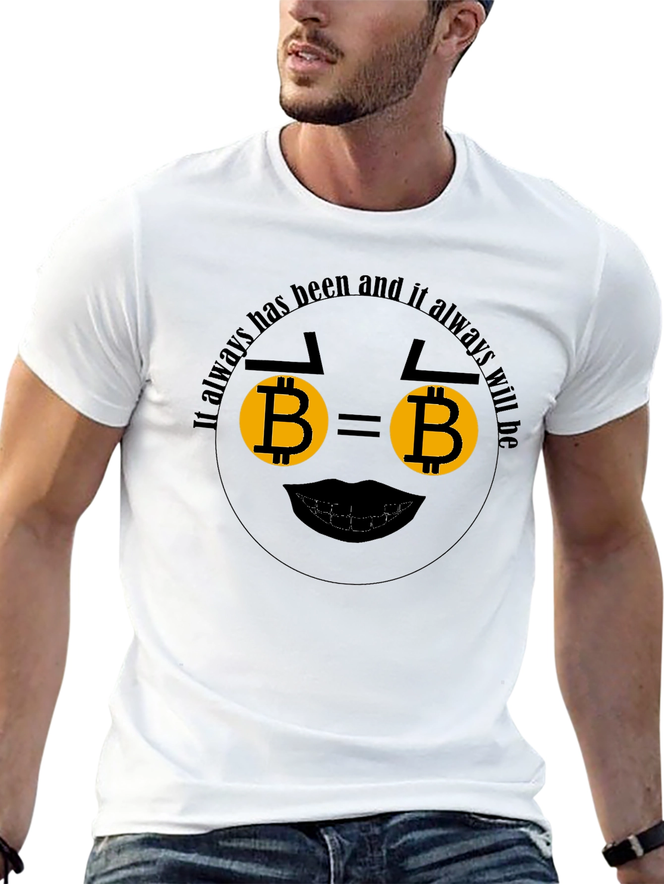 Bitcoin Always Black T-Shirt Crypto BTC Cryptocurrency