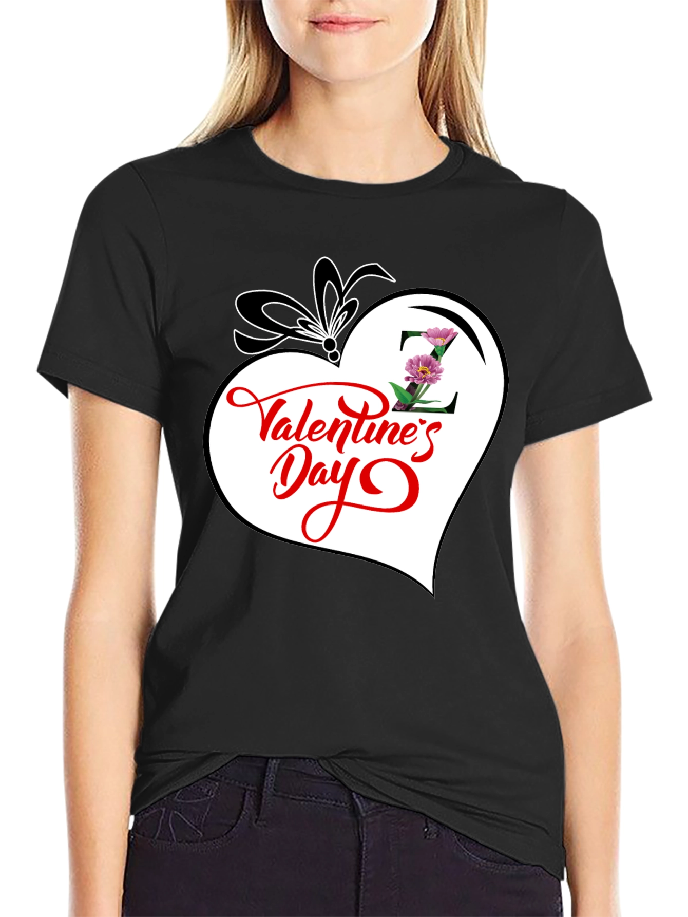Valentines Day Heart Graphic T-Shirt