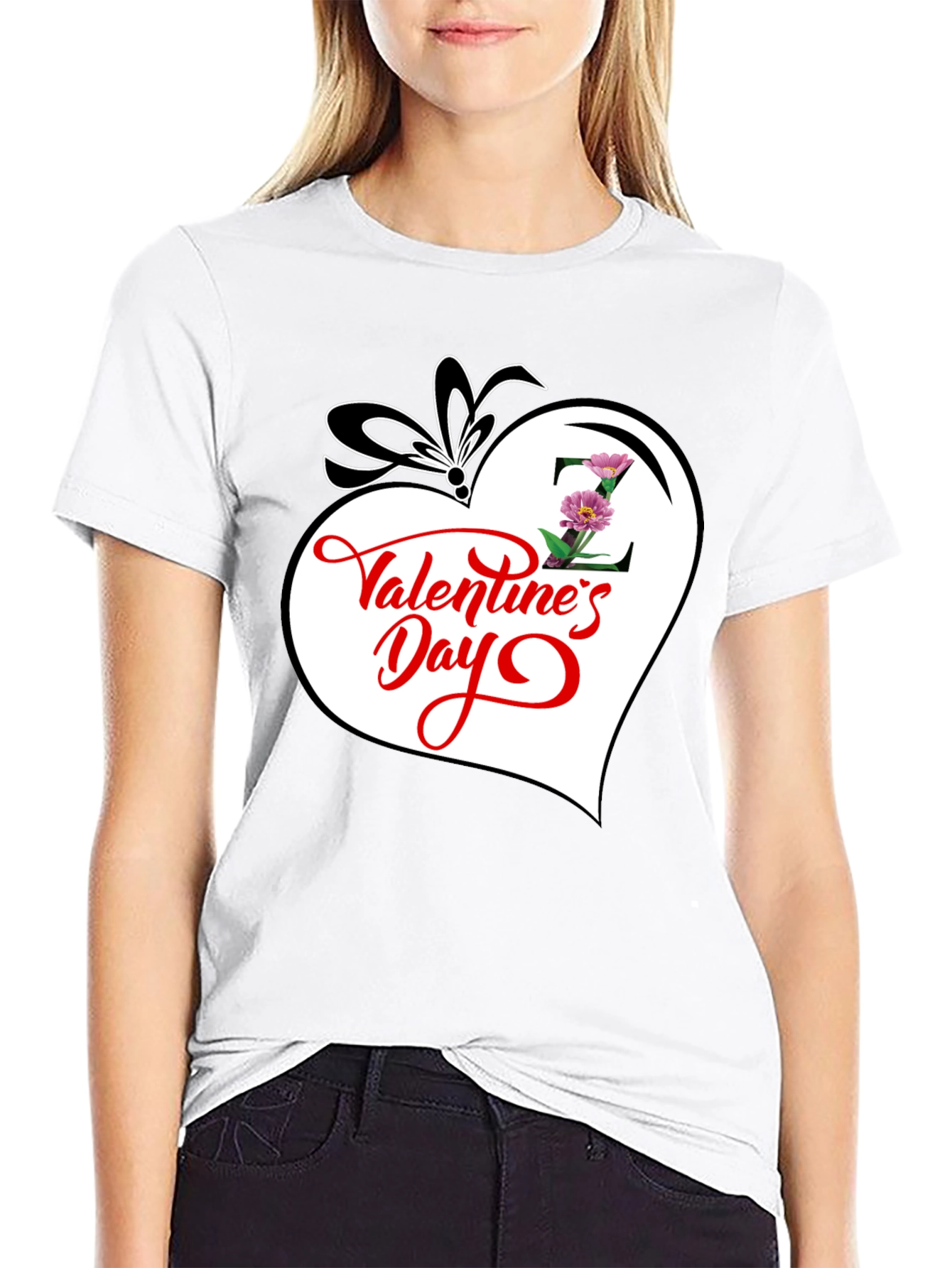 Valentines Day Heart Graphic T-Shirt