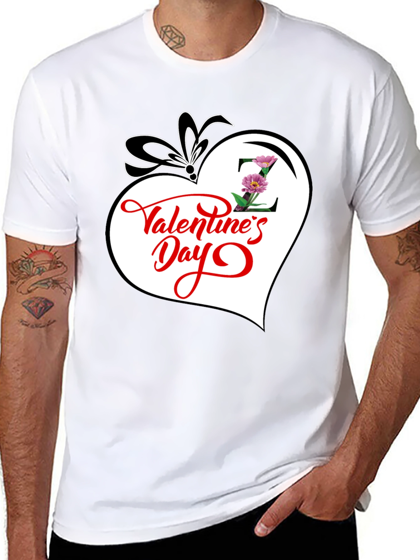 Valentines Day Heart Graphic T-Shirt