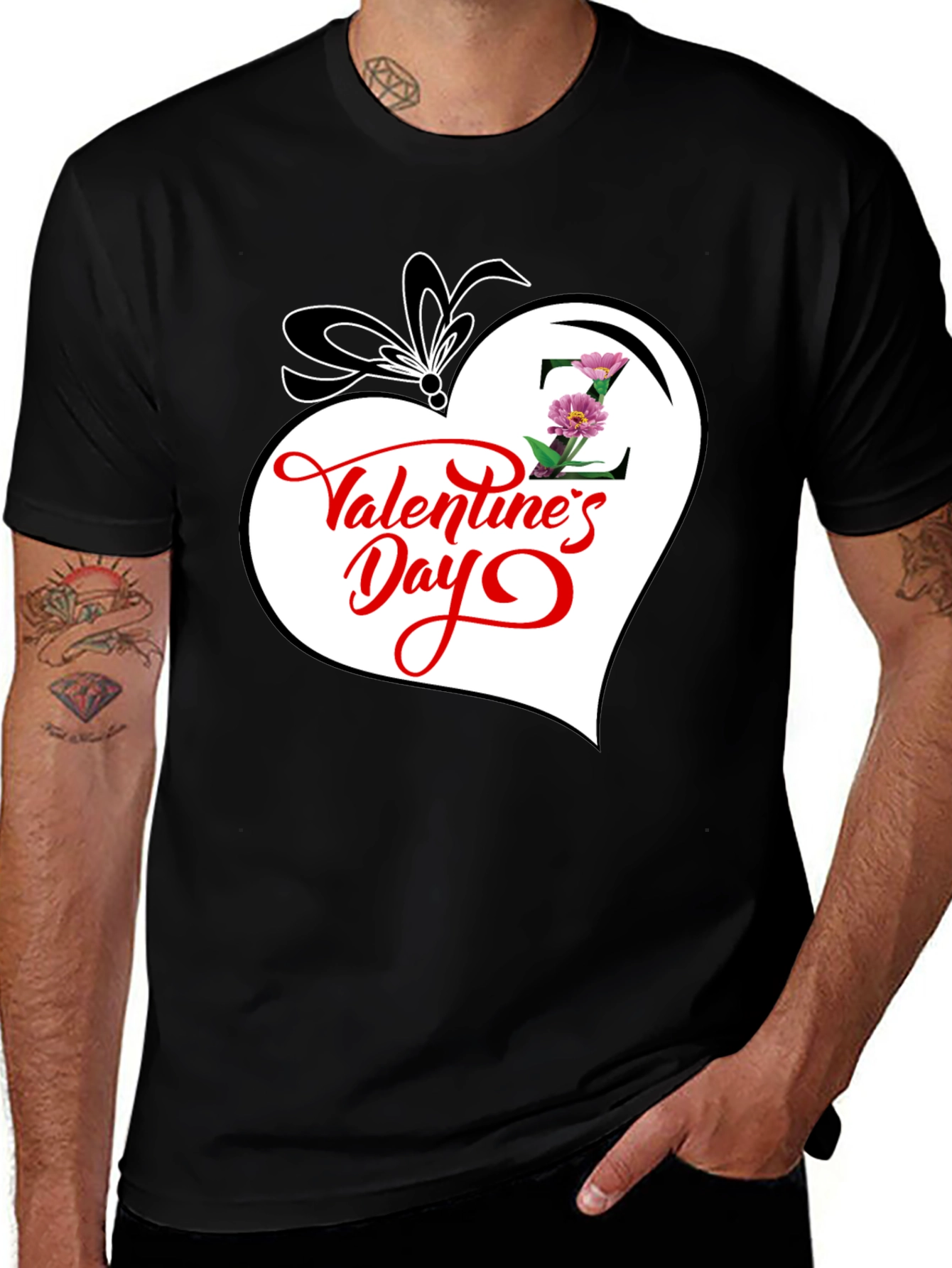 Valentines Day Heart Graphic T-Shirt