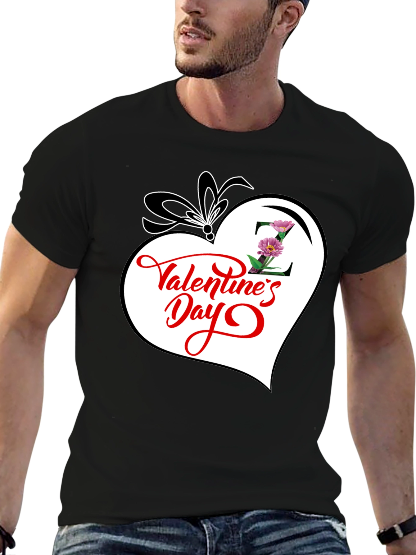 Valentines Day Heart Graphic T-Shirt