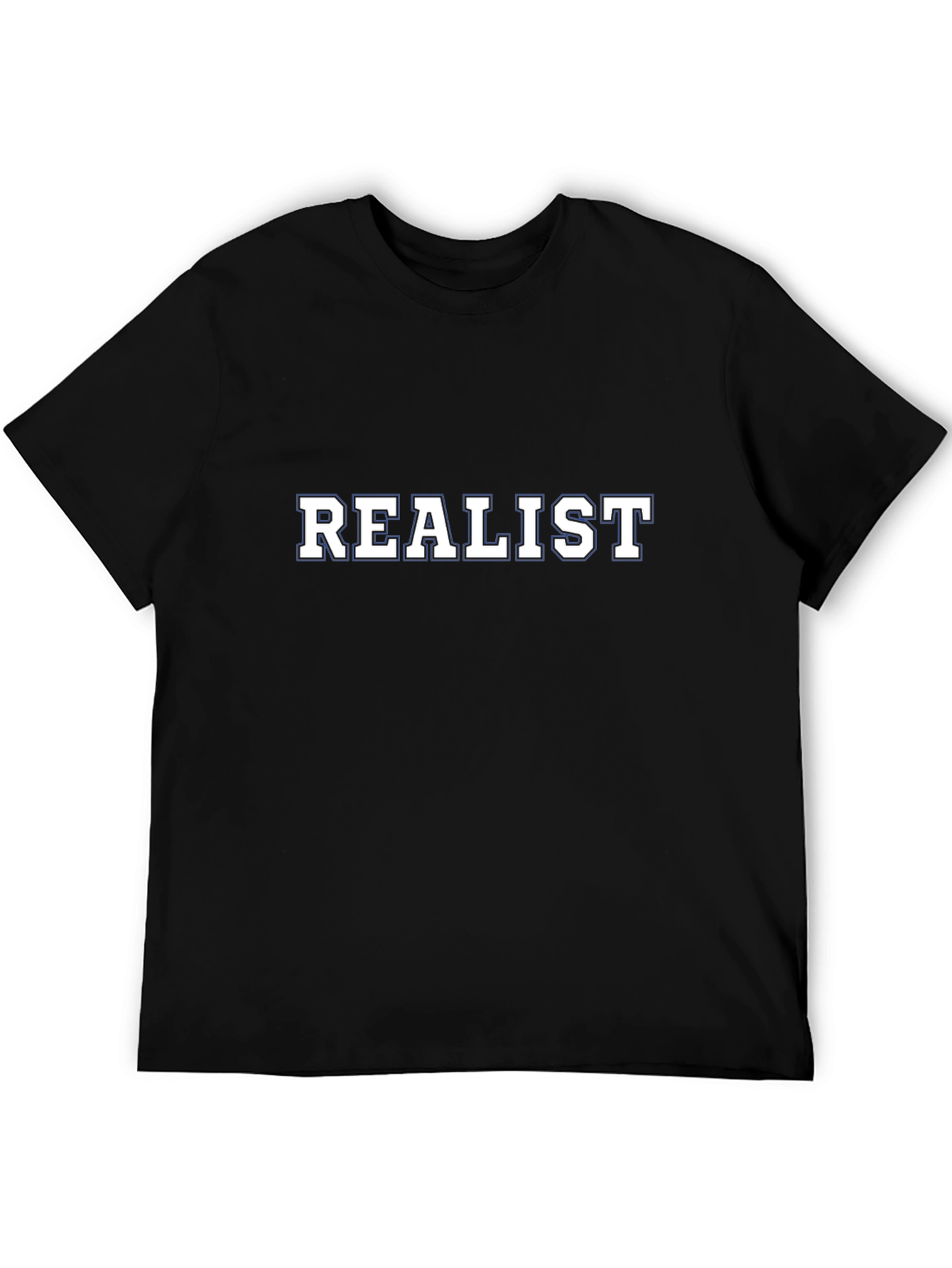 Realist Graphic Tee - Black Cotton T-Shirt