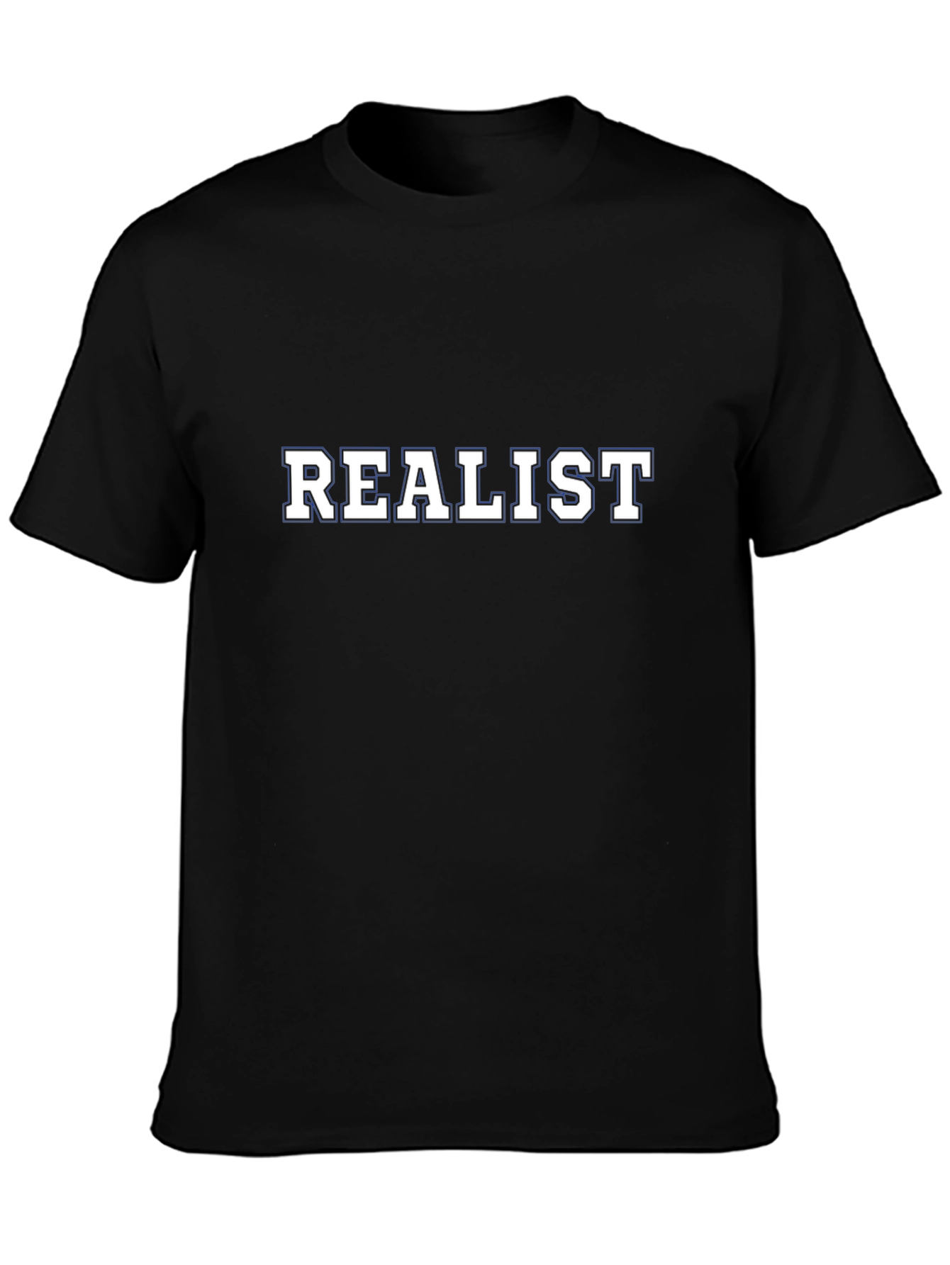 Realist Graphic Tee - Black Cotton T-Shirt