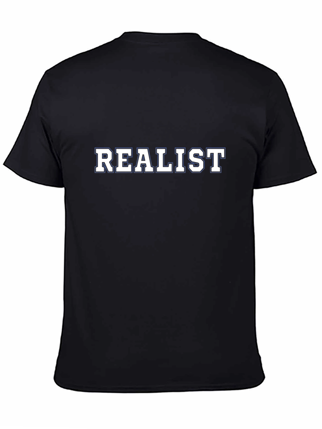 Realist Graphic Tee - Black Cotton T-Shirt