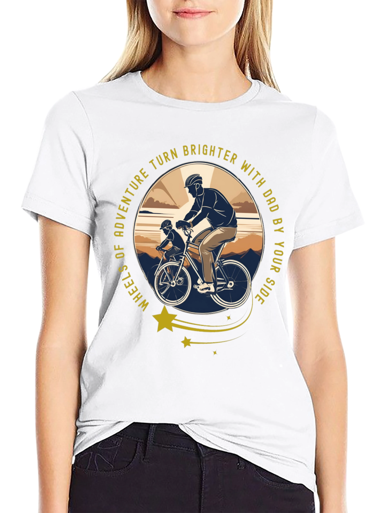 Dad & Son Biking Adventure T-Shirt