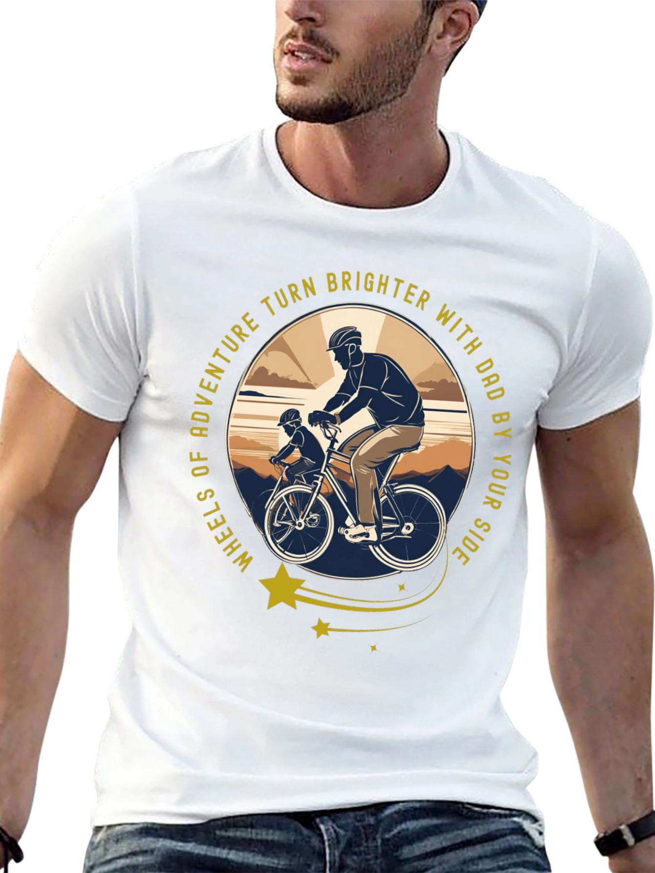 Dad & Son Biking Adventure T-Shirt
