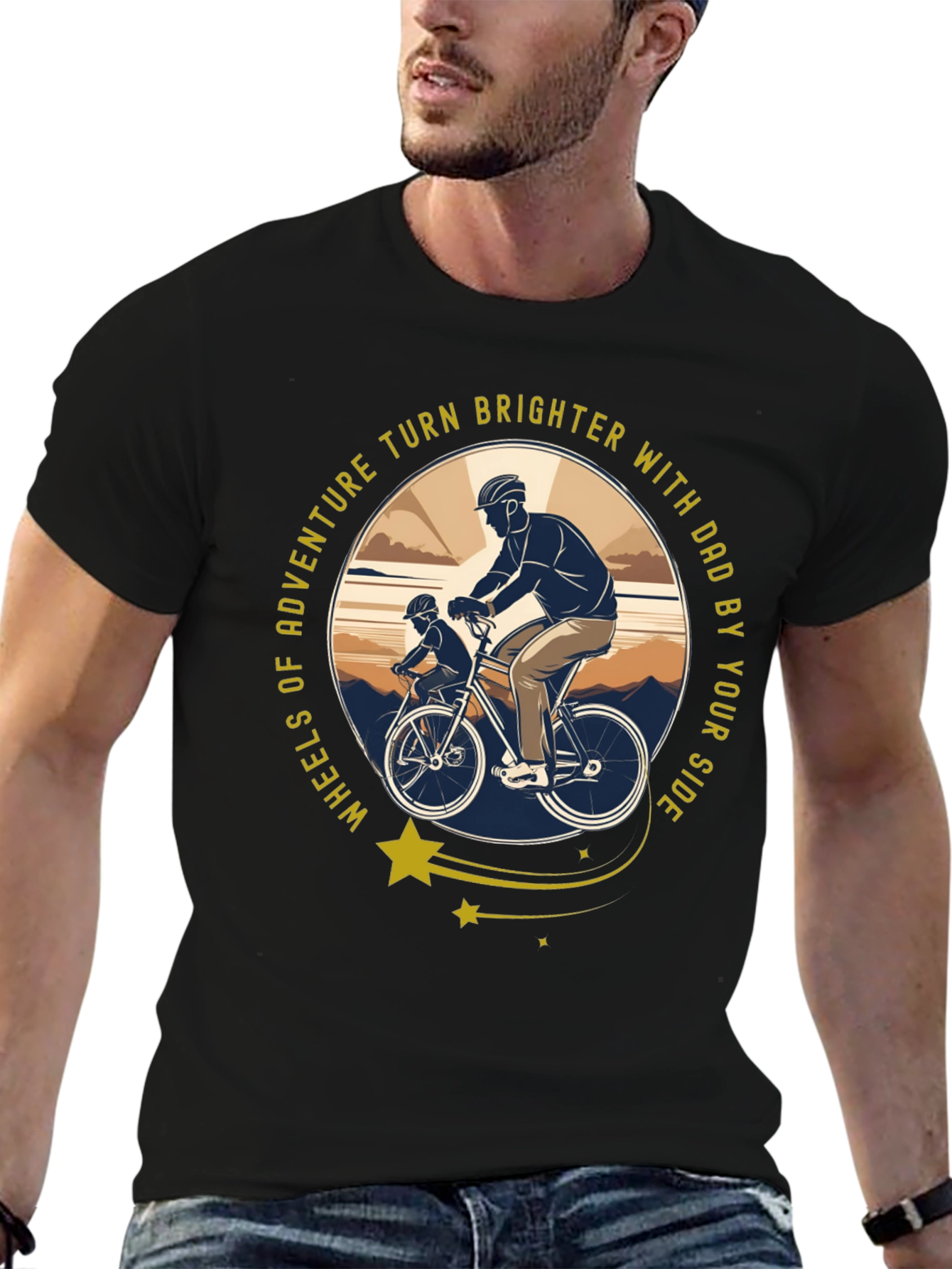 Dad & Son Biking Adventure T-Shirt