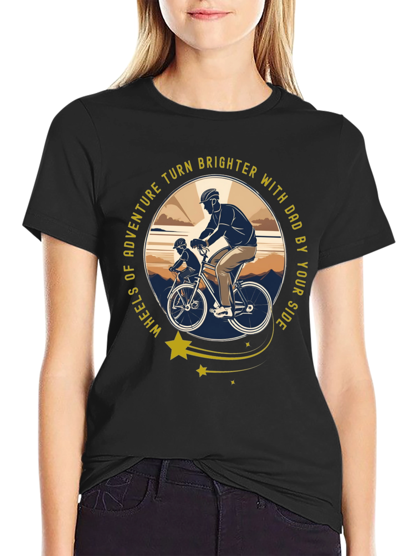 Dad & Son Biking Adventure T-Shirt