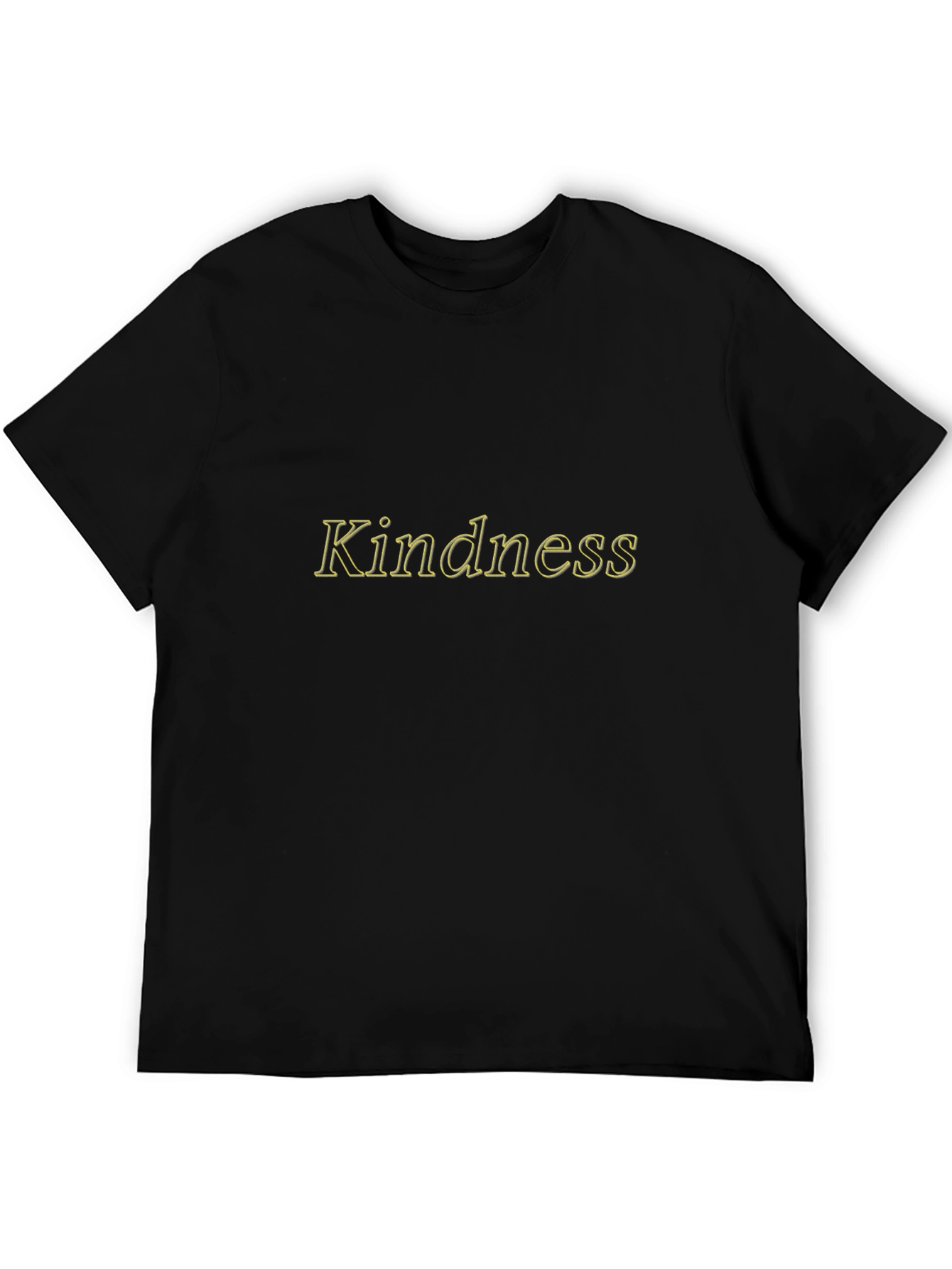 Kindness T-Shirt - Black Cotton Crew Neck