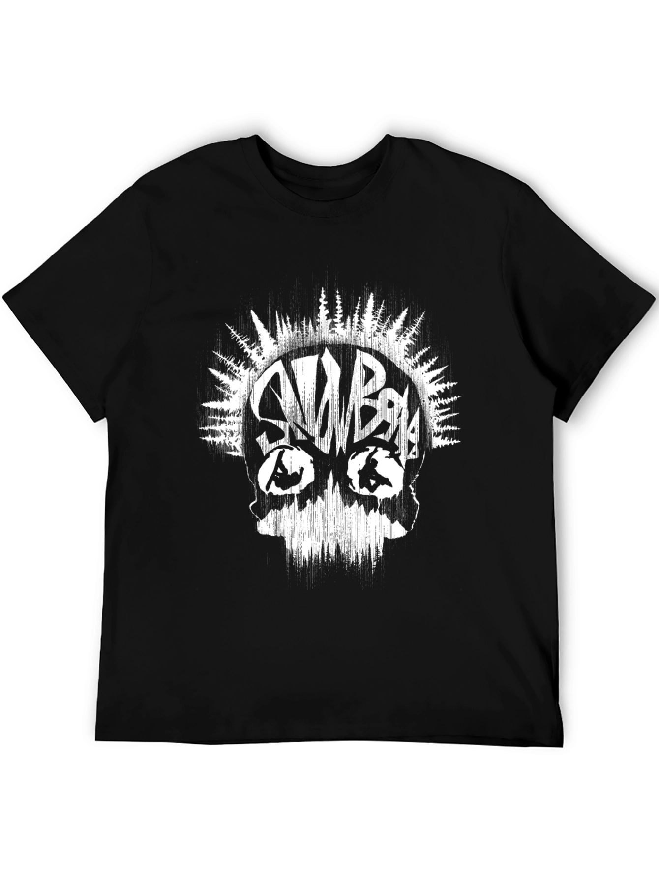 Snowboard Skull Graphic T-Shirt
