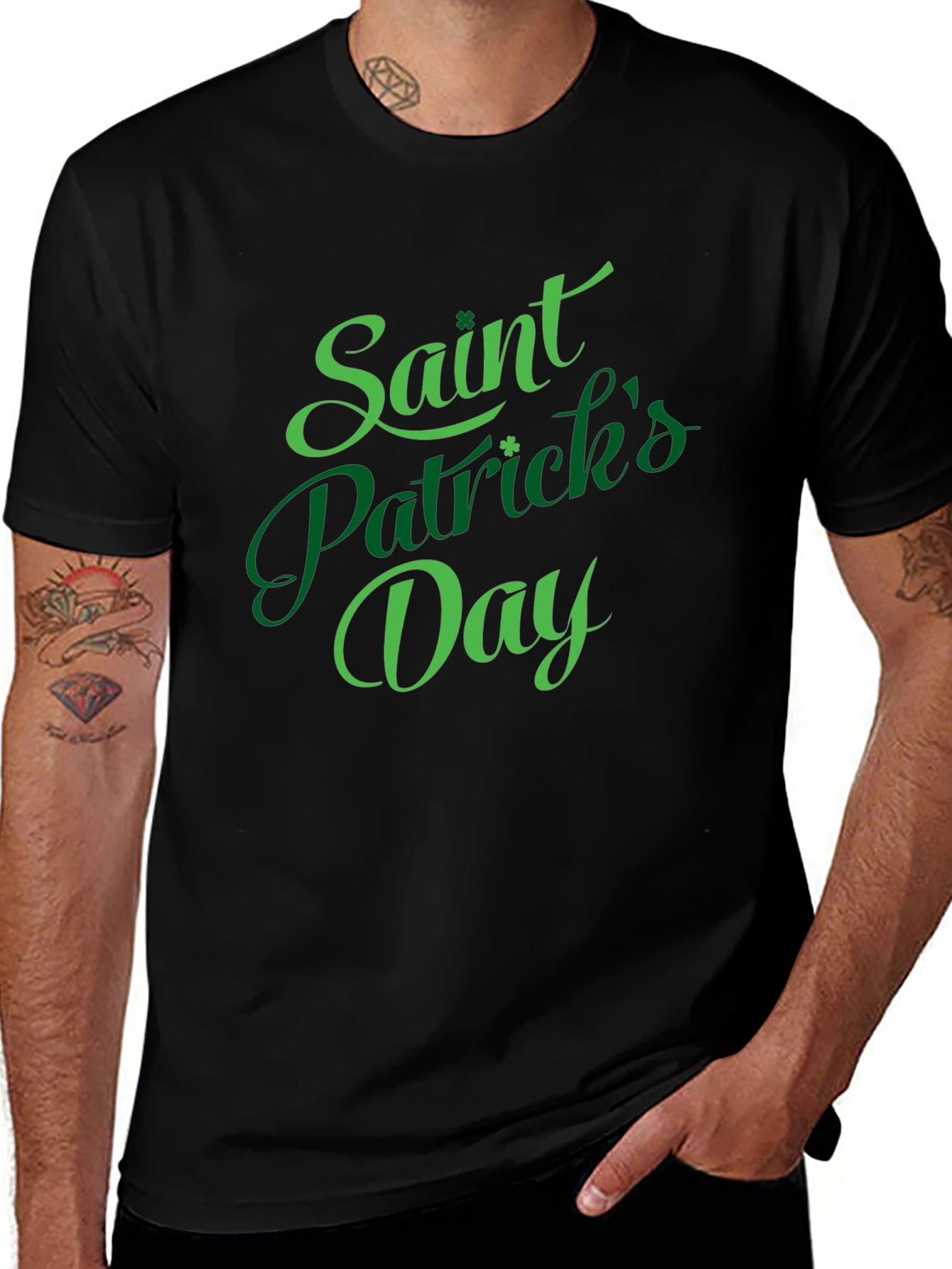 Saint Patricks Day Black T-Shirt